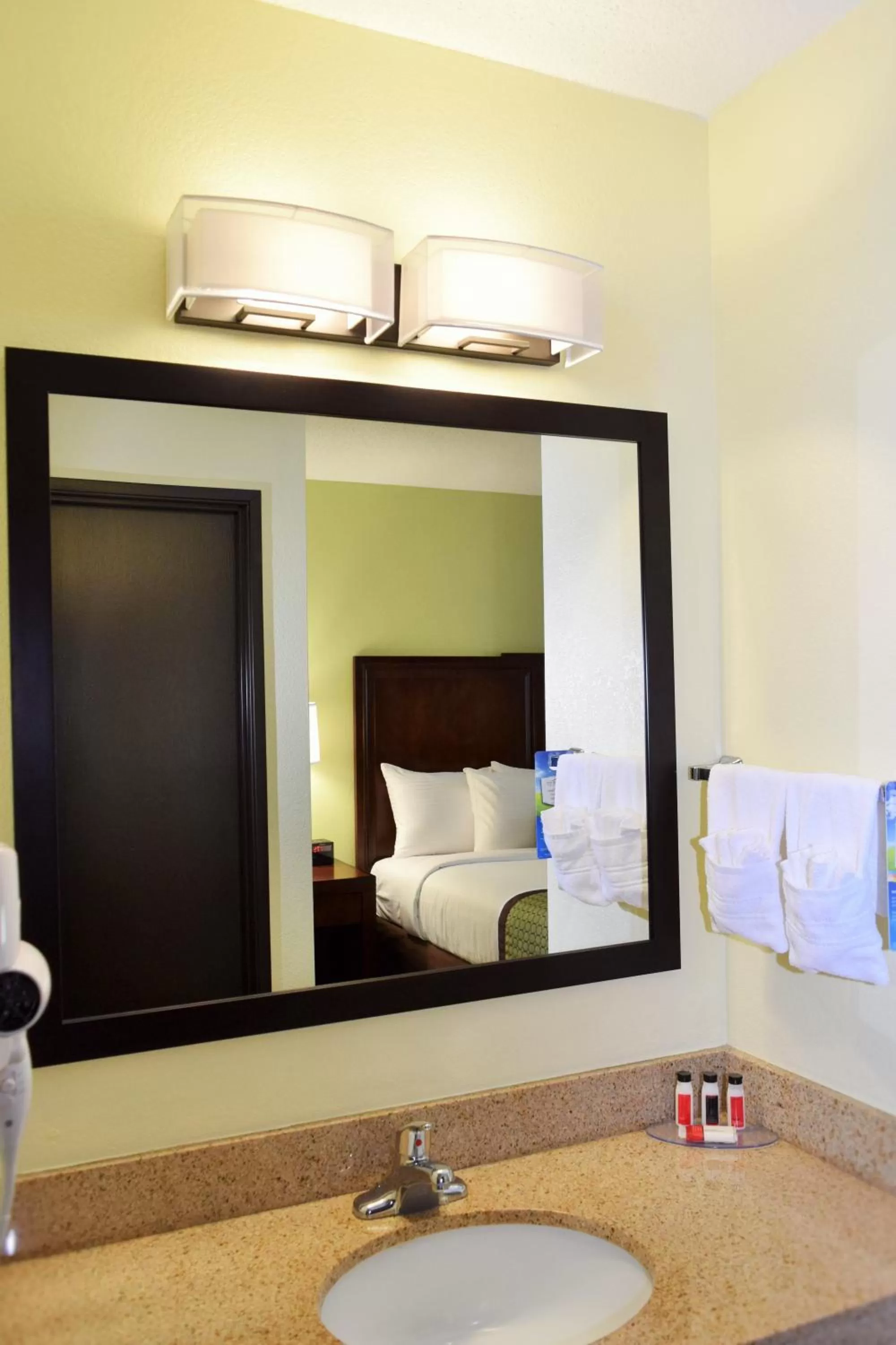 Decorative detail, Bed in Baymont by Wyndham Pierre