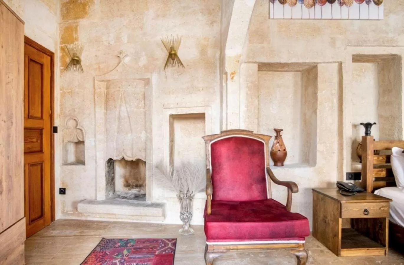 Seating area in Uzay Cave Suite Hotel