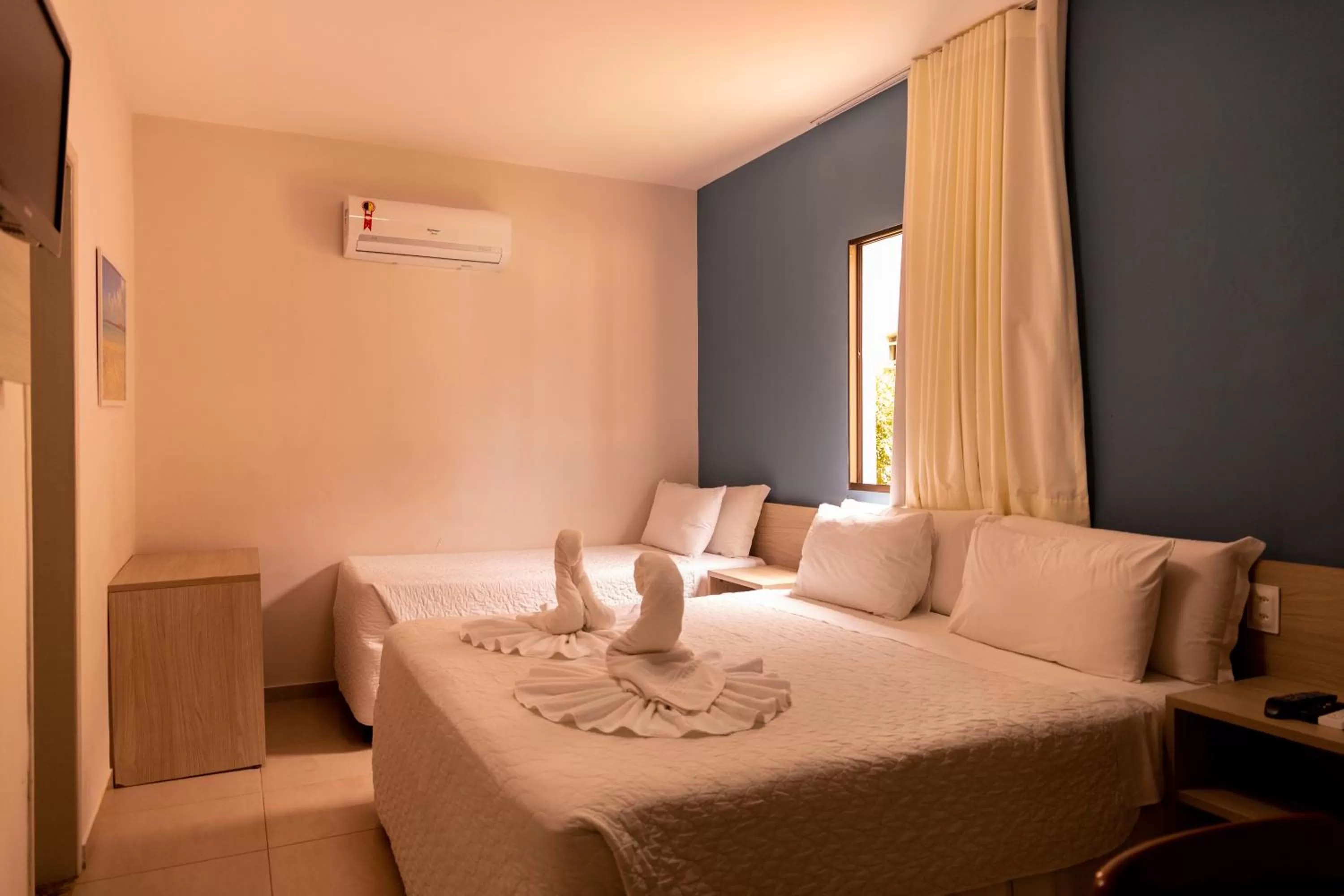 Bed in Pousada Mariluz