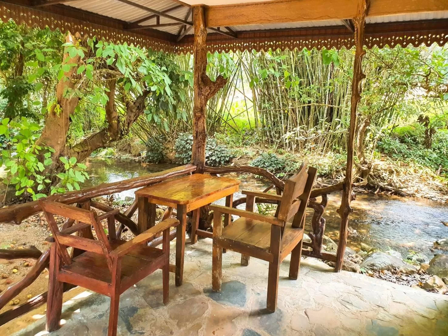 Patio in Tree Tops River Huts