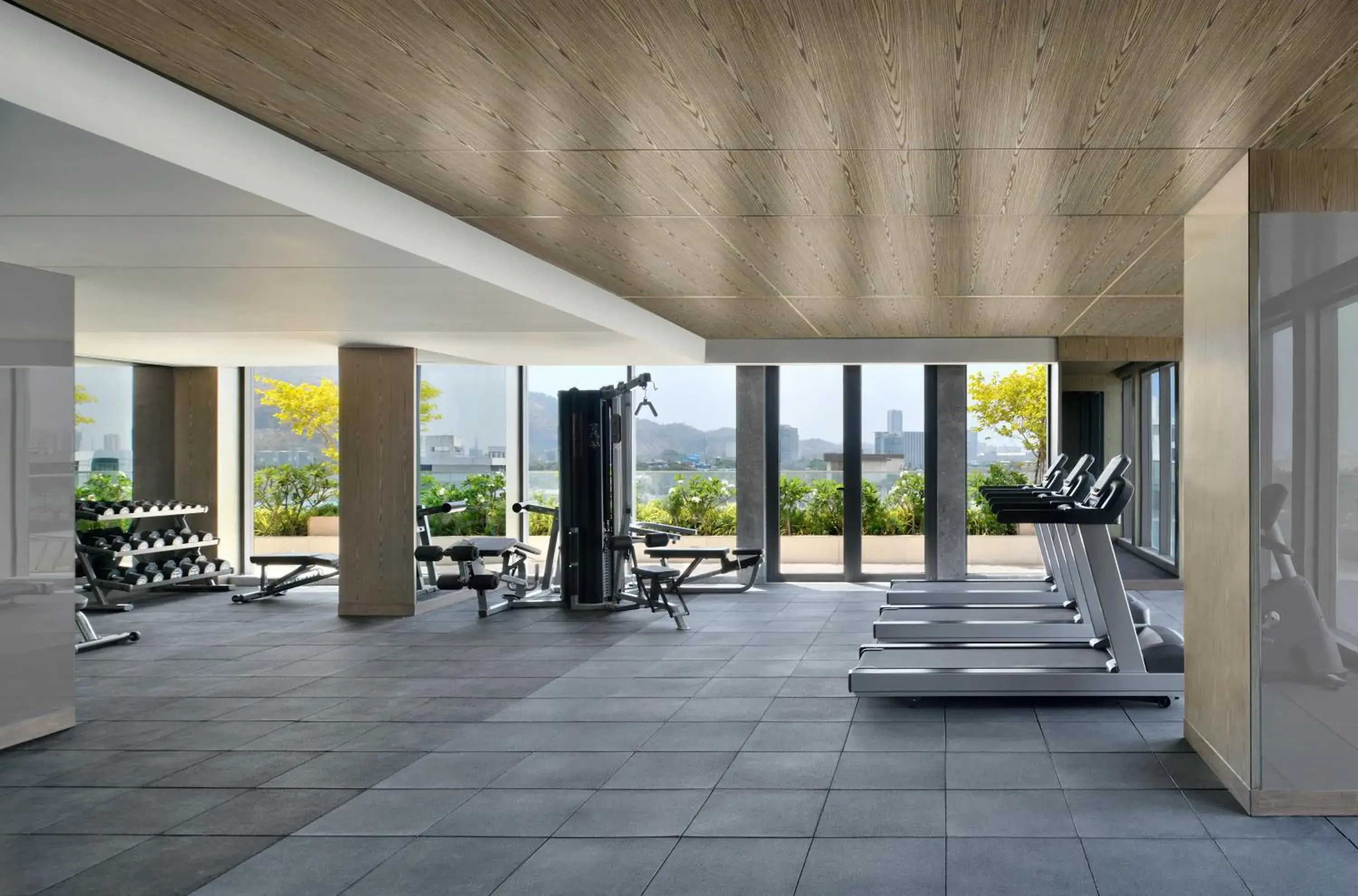 Fitness centre/facilities in Marriott Executive Apartments Navi Mumbai