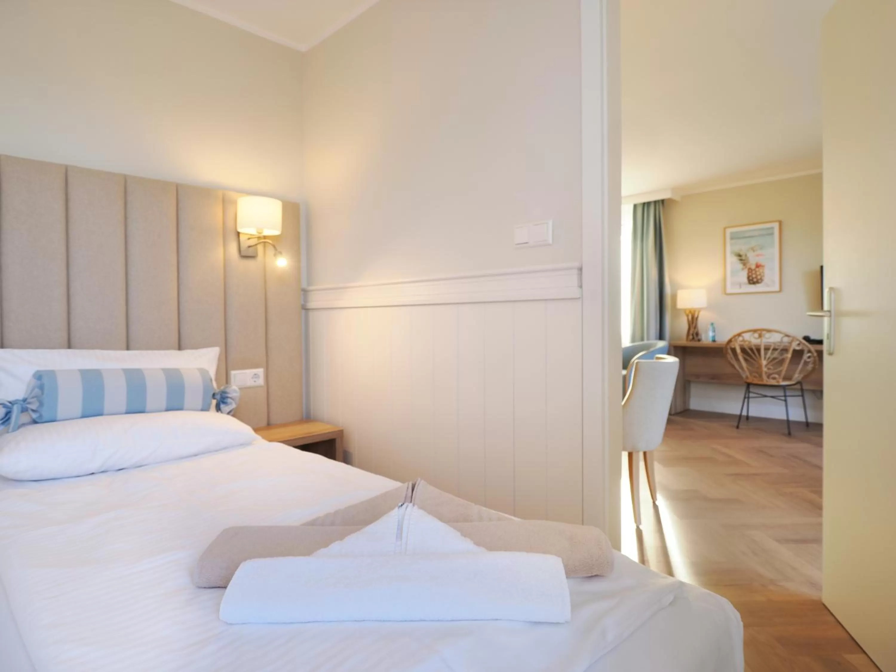 Bedroom, Bed in Strandvillen Heringsdorf