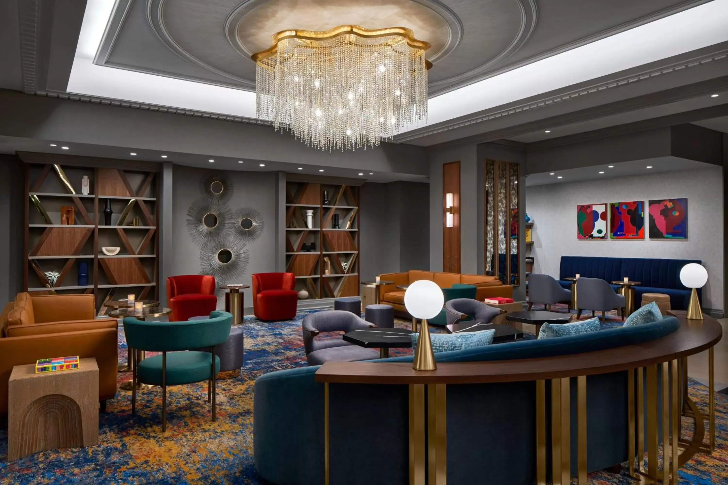 Lobby or reception in The Opus Westchester, Autograph Collection