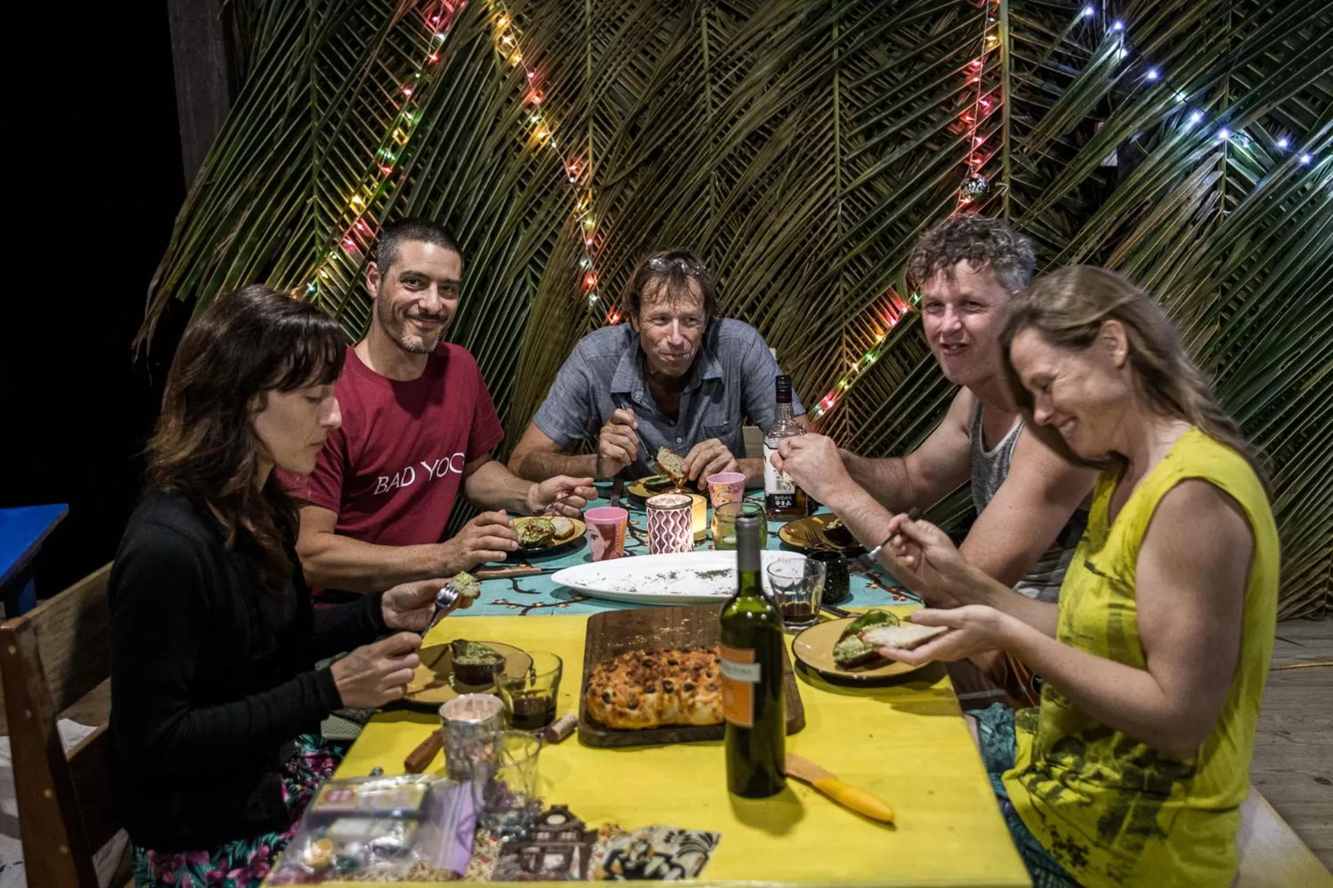 group of guests in Carmen's place
