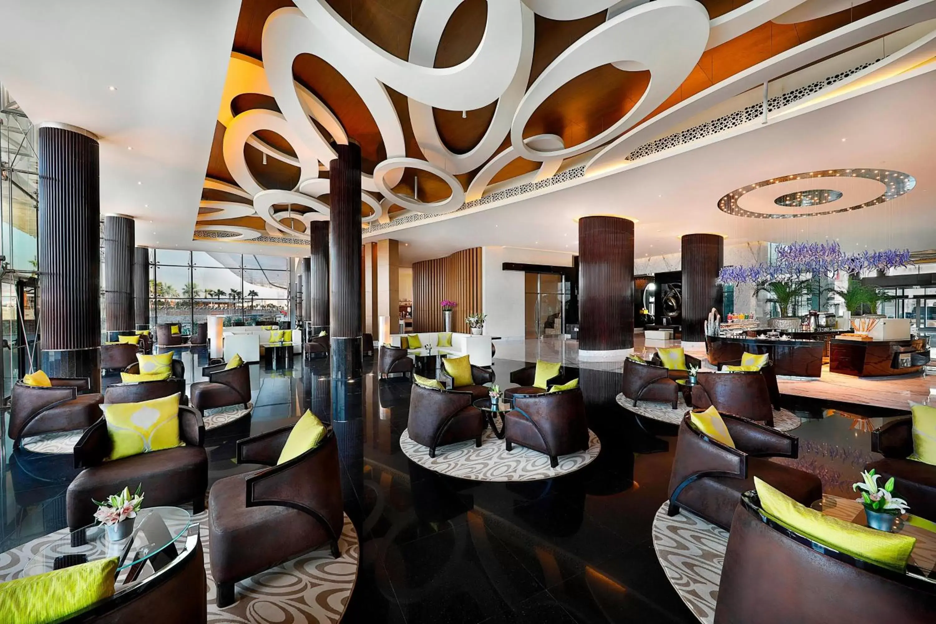 Lobby or reception, Restaurant/Places to Eat in Marriott Hotel Al Forsan, Abu Dhabi