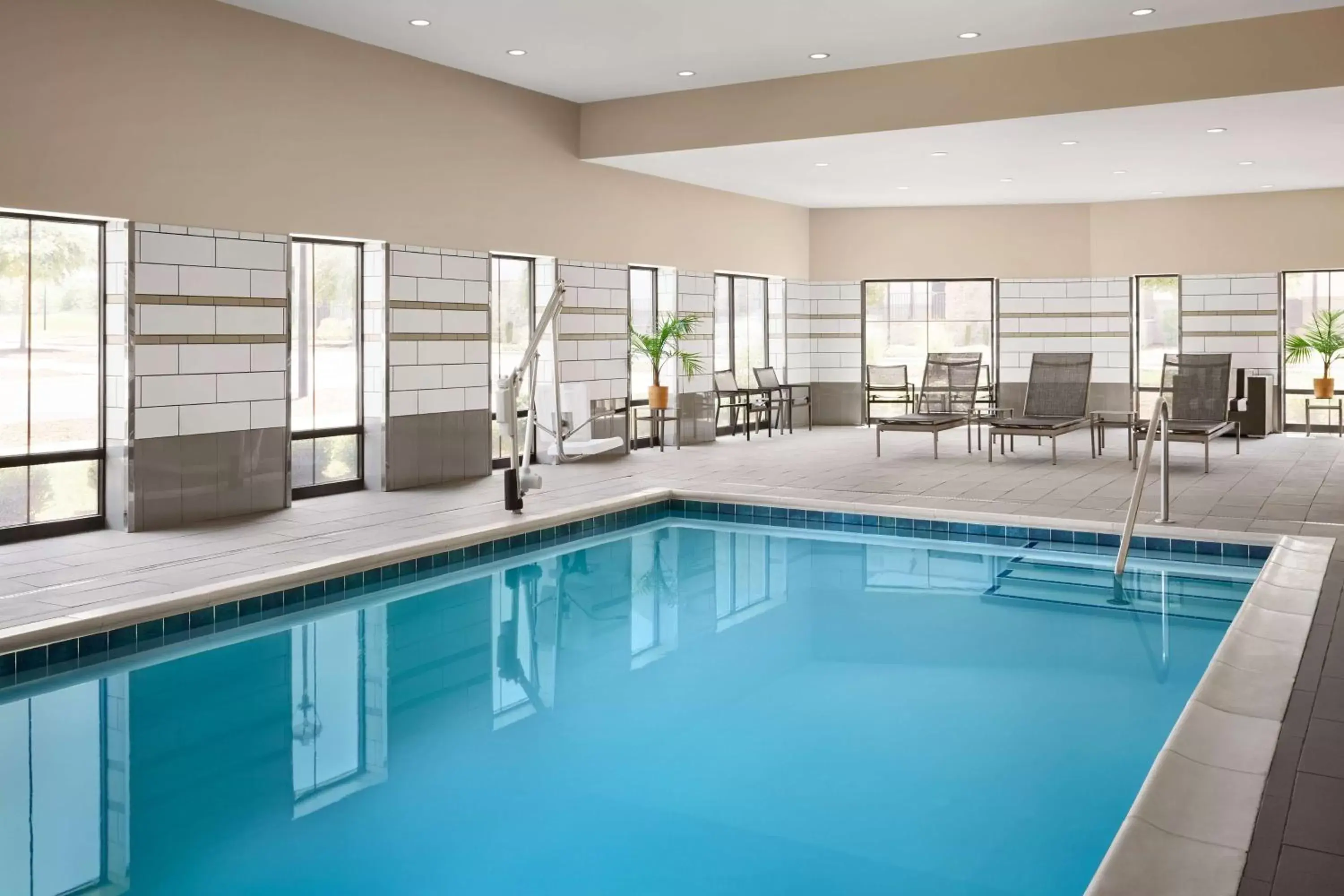 Pool view, Swimming Pool in Hampton Inn & Suites Charlotte Steele Creek Road, NC