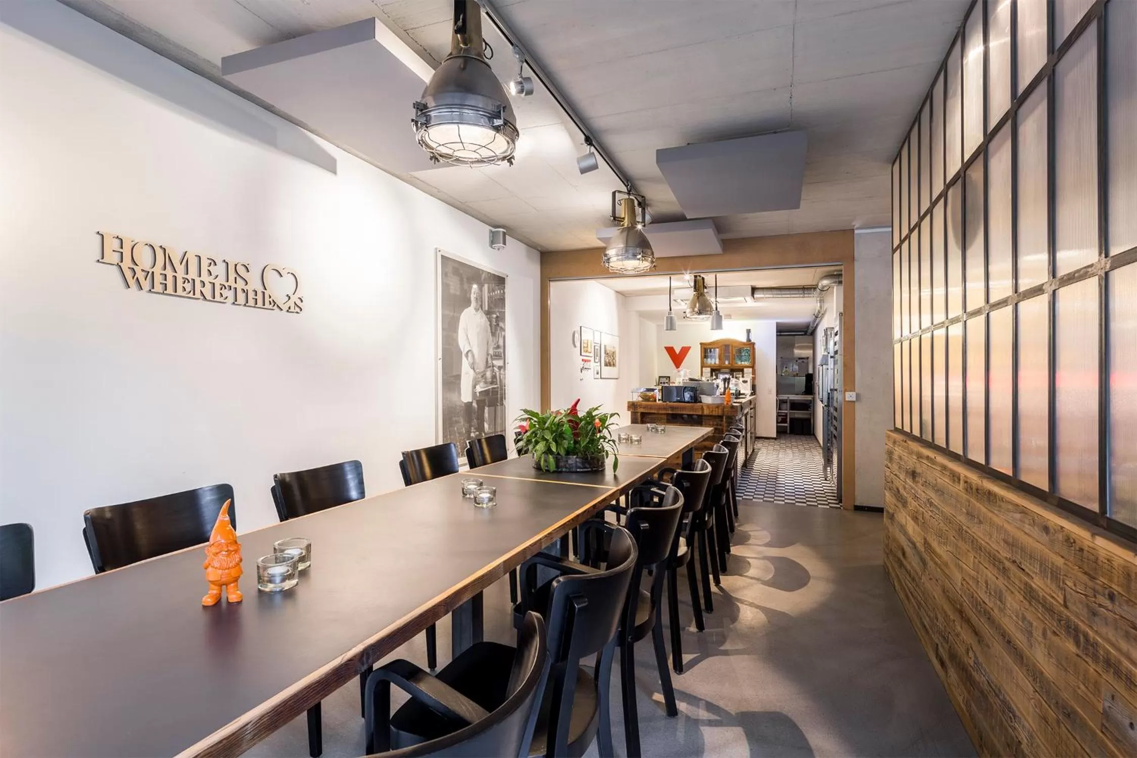 Seating area in V-Hotel