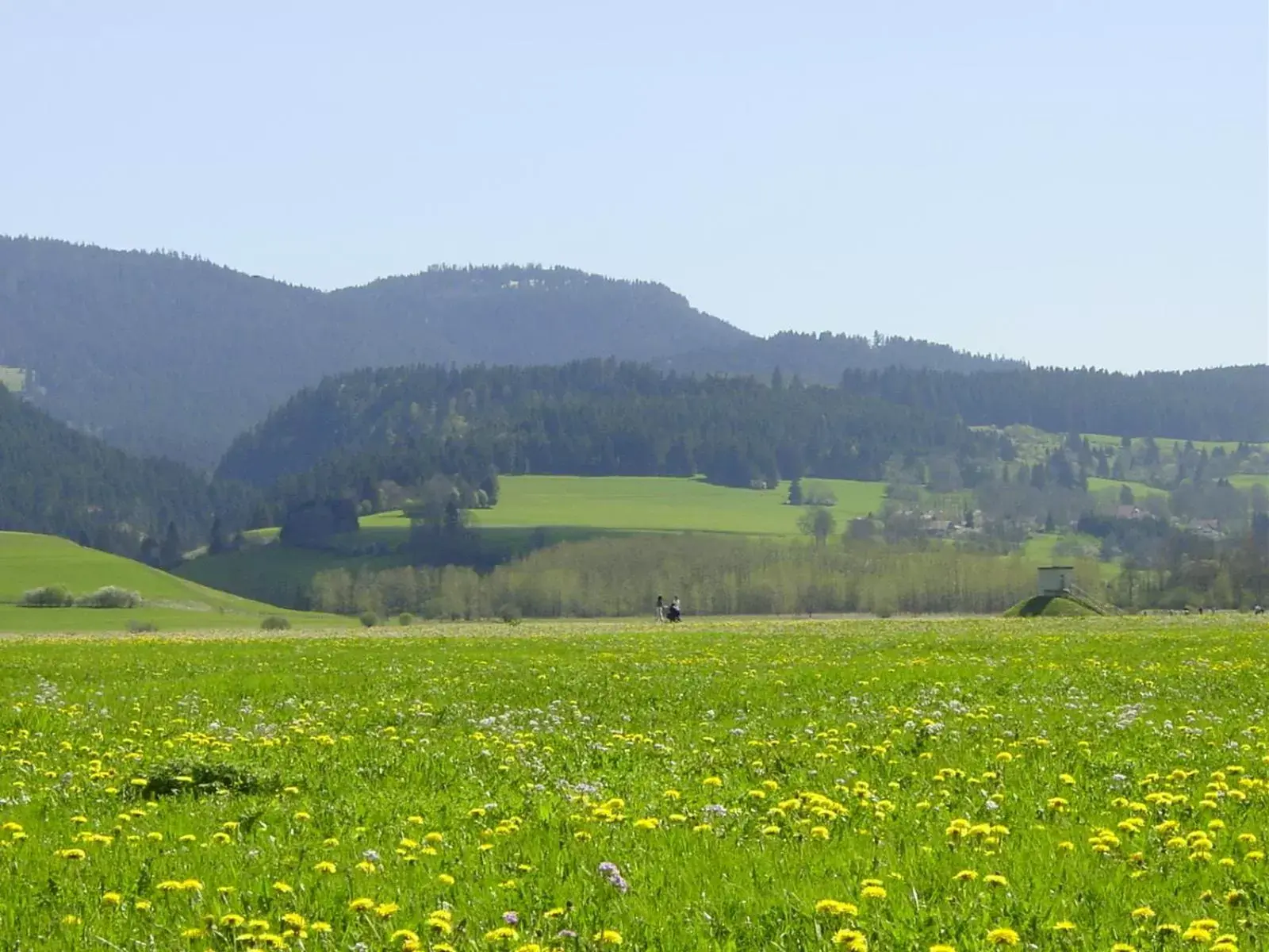 Spring, Natural Landscape in Espace Morteau