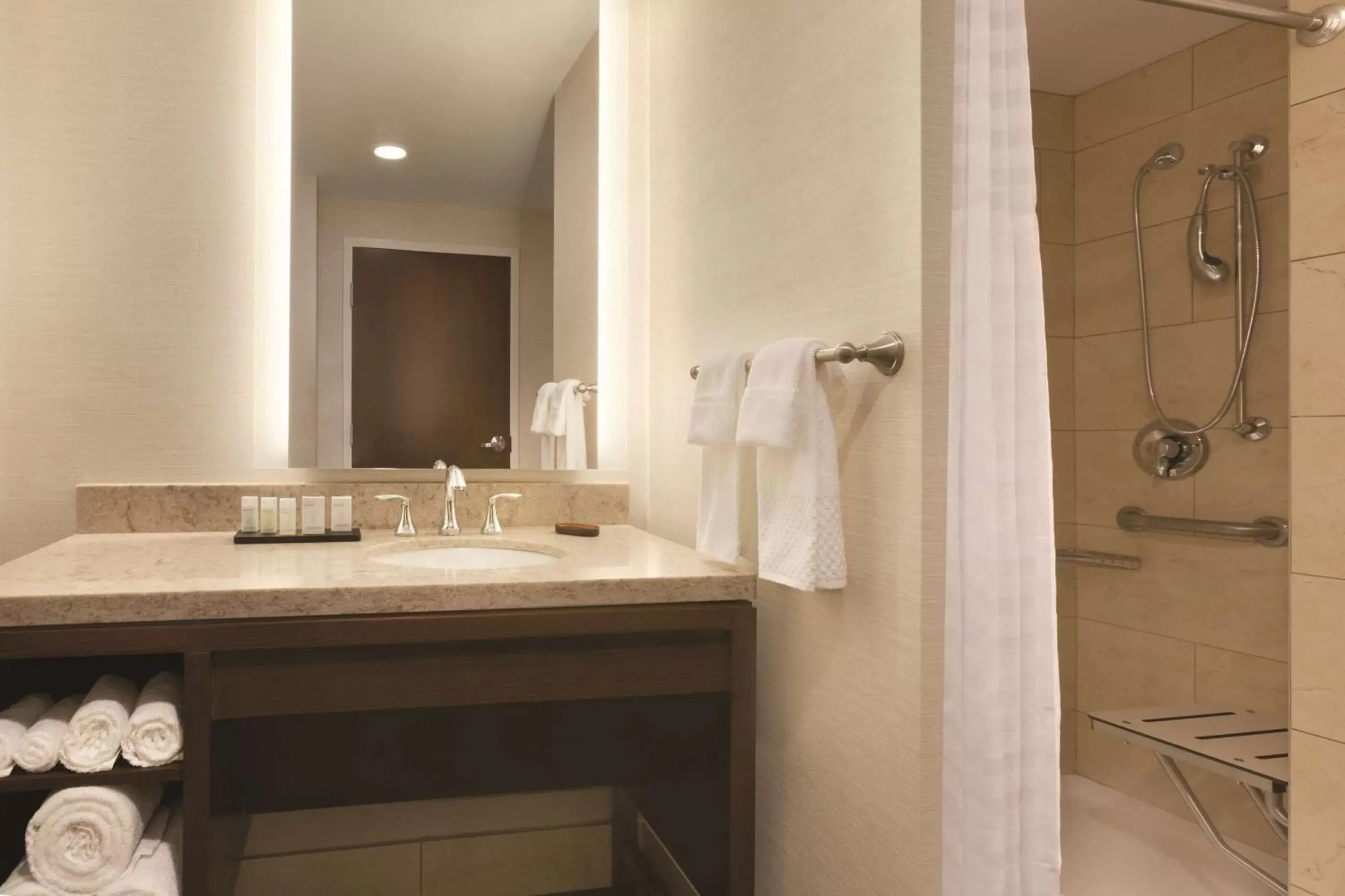 Bathroom in Embassy Suites by Hilton Akron Canton Airport