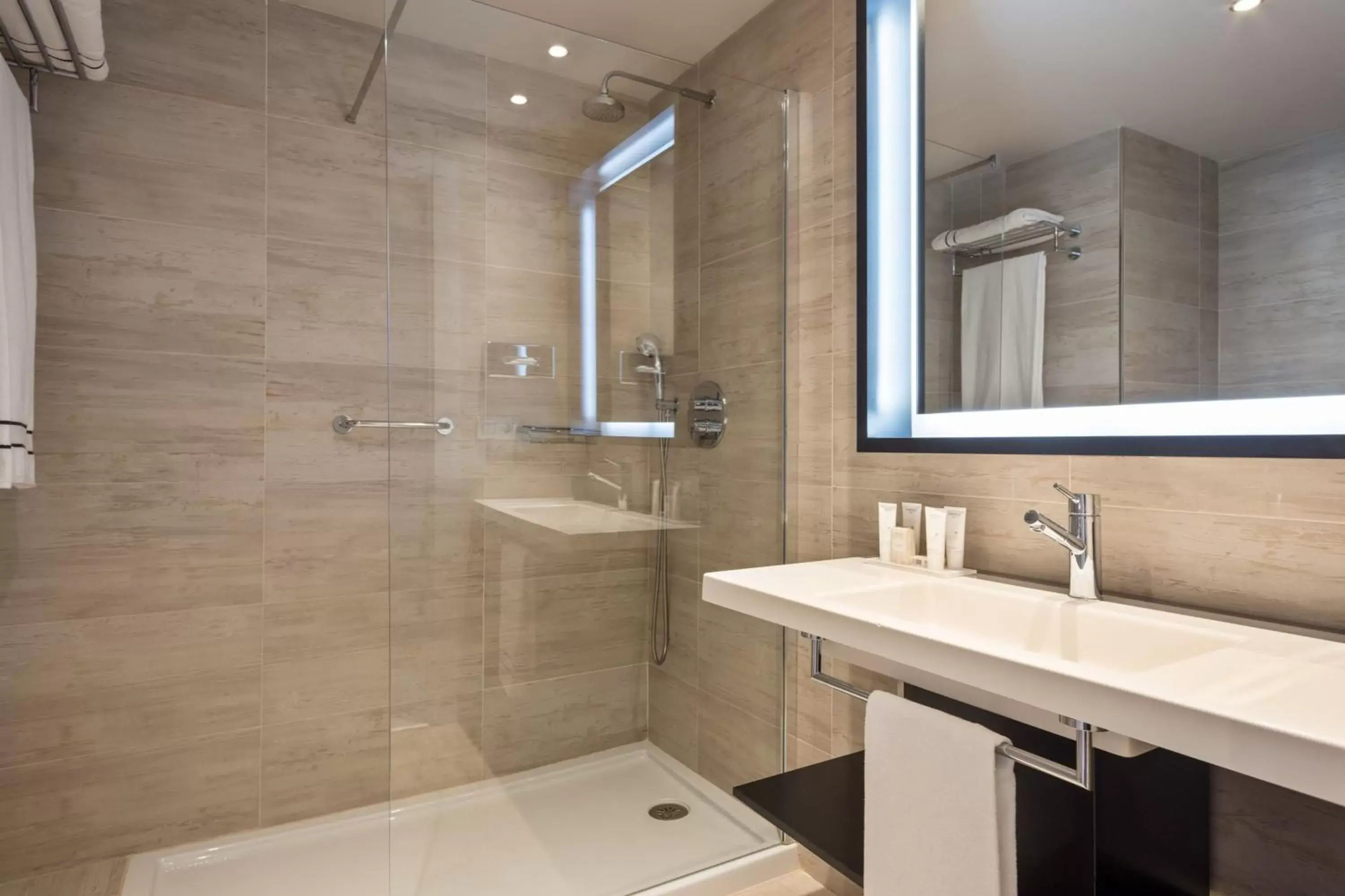 Shower, Bathroom in Melia Alicante