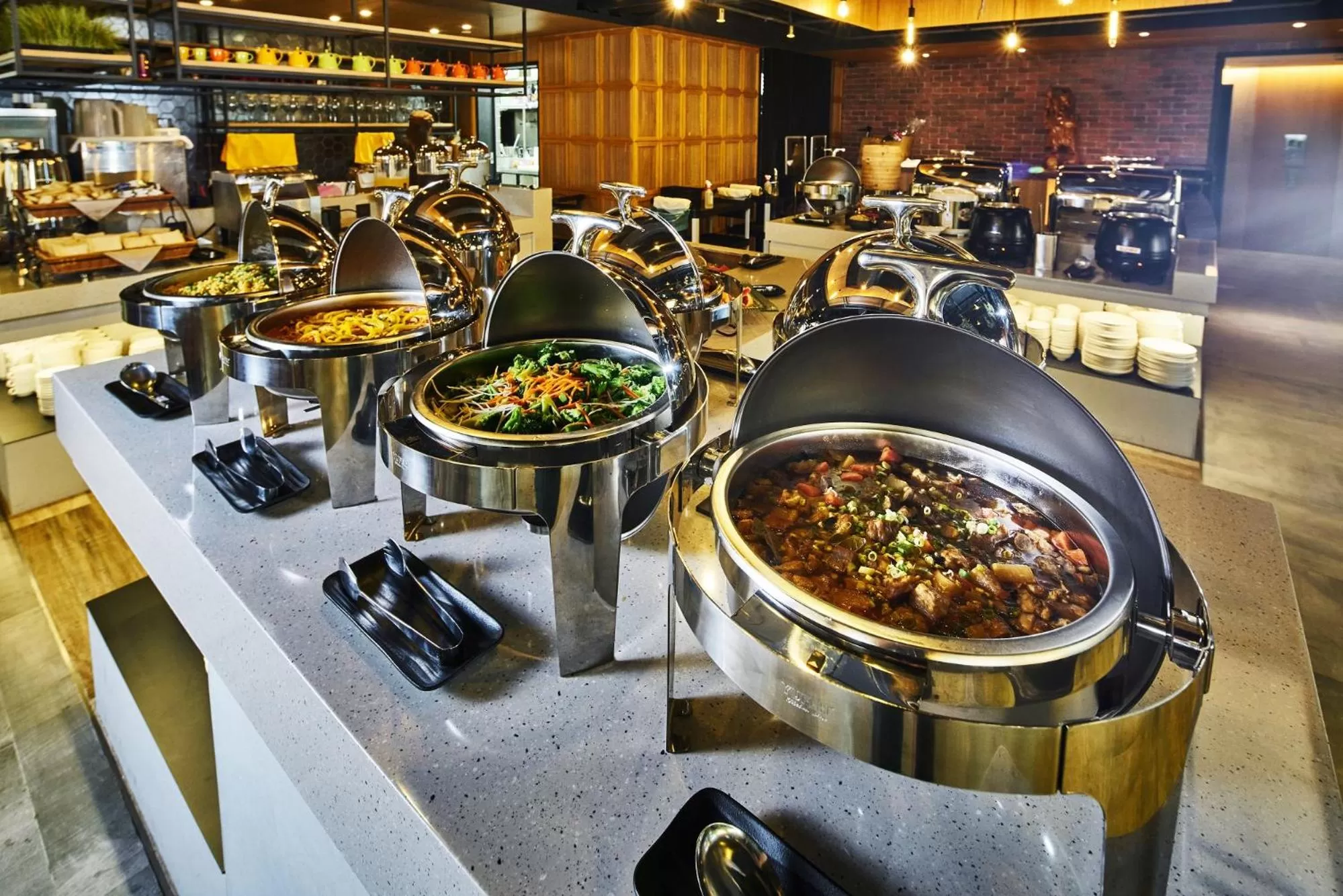 Asian breakfast in Harbour 10 Hotel