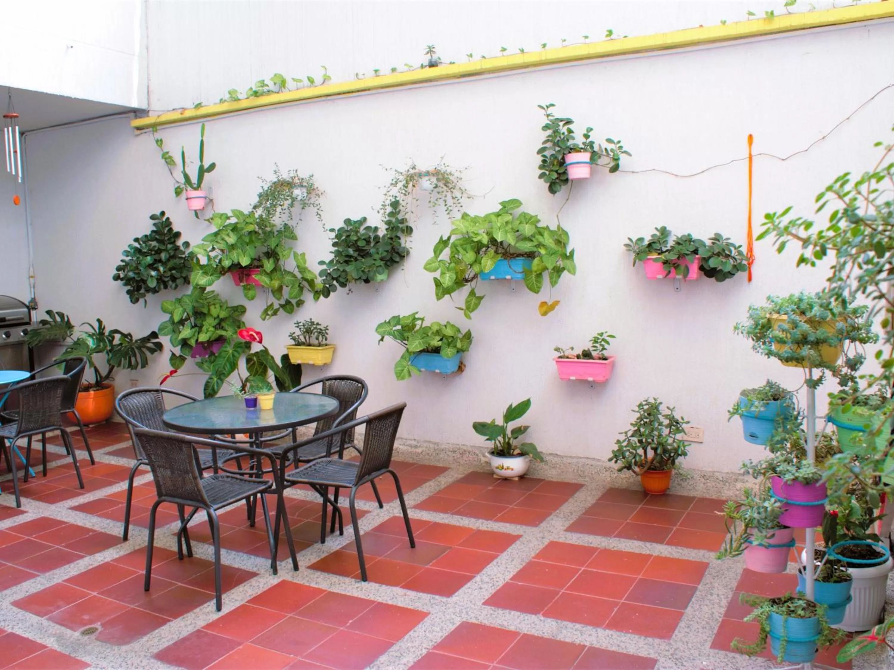 Patio in Casa Azul Boutique Hostel