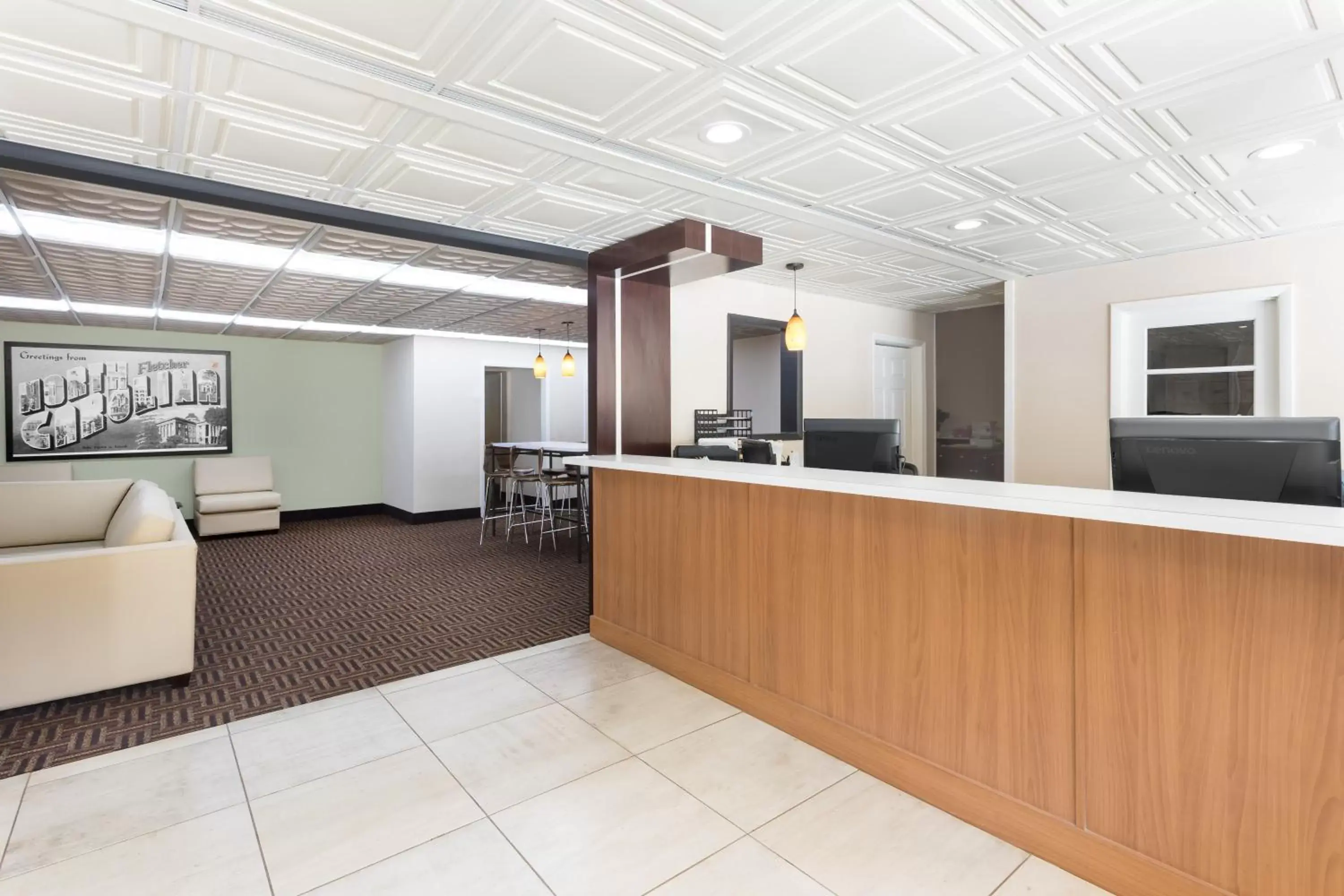Lobby or reception, Lobby/Reception in Super 8 by Wyndham Asheville Airport
