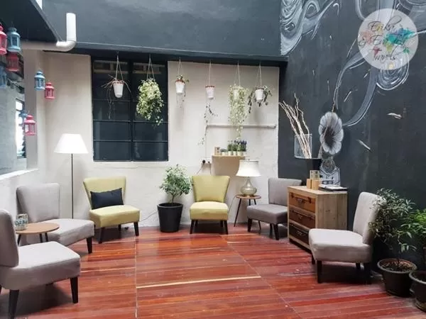 Seating area in Kim Haus Loft