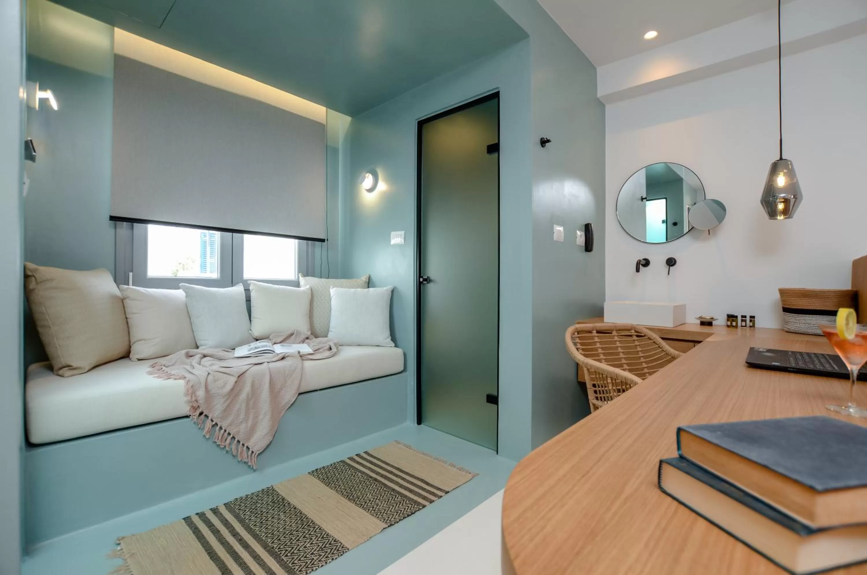 Seating area, Bed in Argo Boutique Hotel