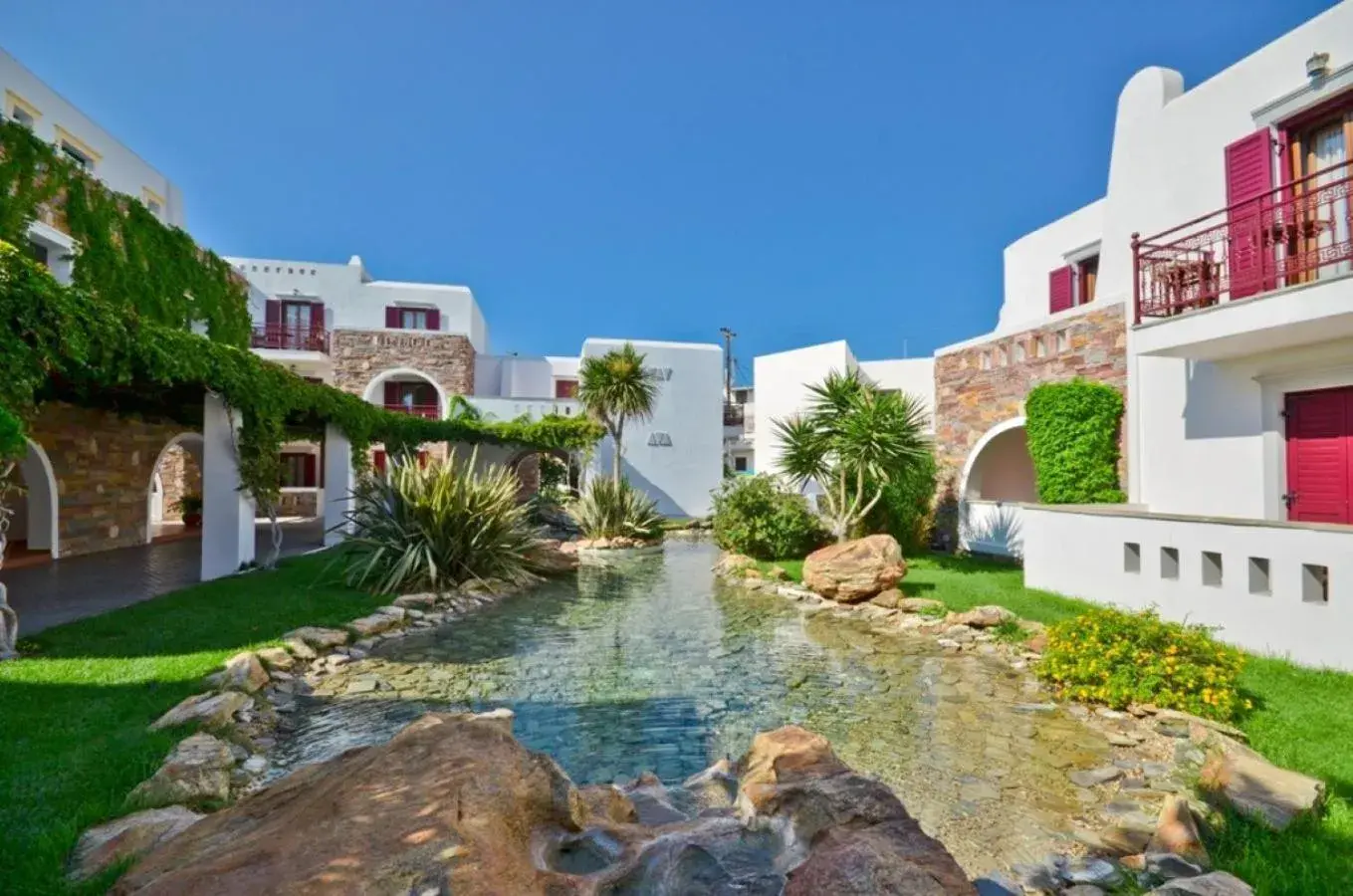 Garden view, Property Building in Naxos Resort Beach Hotel