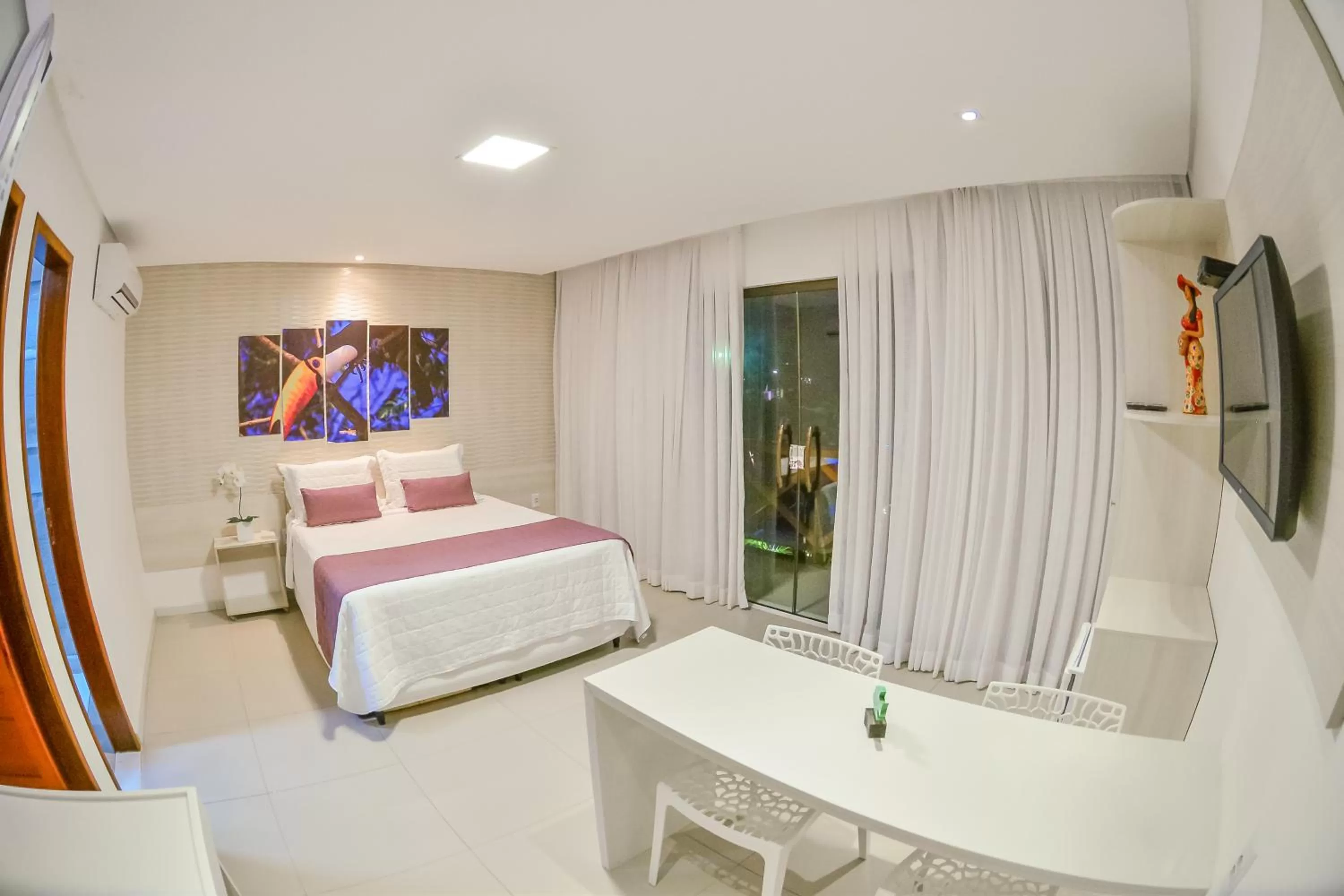 Bed in Pousada Sol e Mar