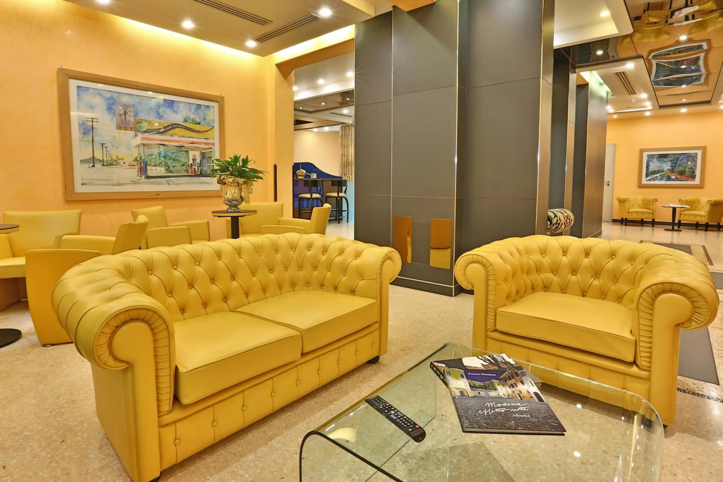 Lobby or reception in Central Park Hotel Modena