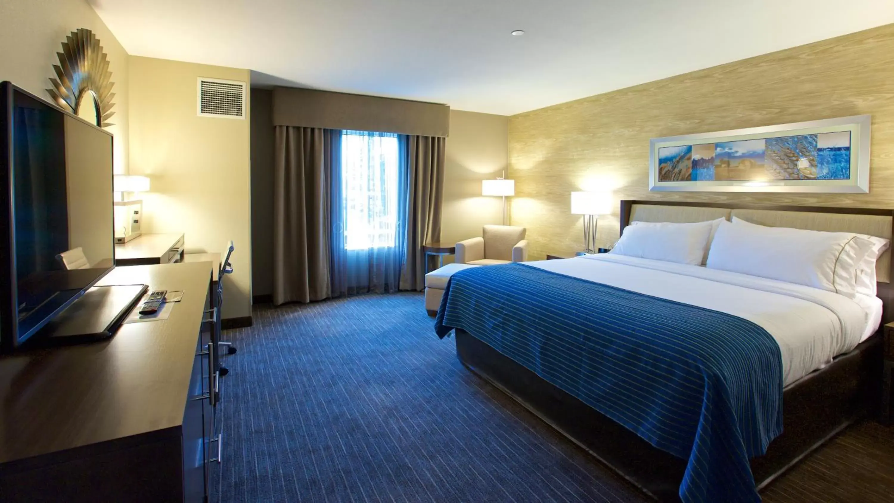 Deluxe King Room - Disability Access Hearing Accessible Roll-In Shower in Holiday Inn Express Fargo SW I94 Medical Center, an IHG Hotel Deluxe King Room - Disability Access Hearing Accessible Roll-In Shower in Holiday Inn Express Fargo SW I94 Medical Center, an IHG Hotel