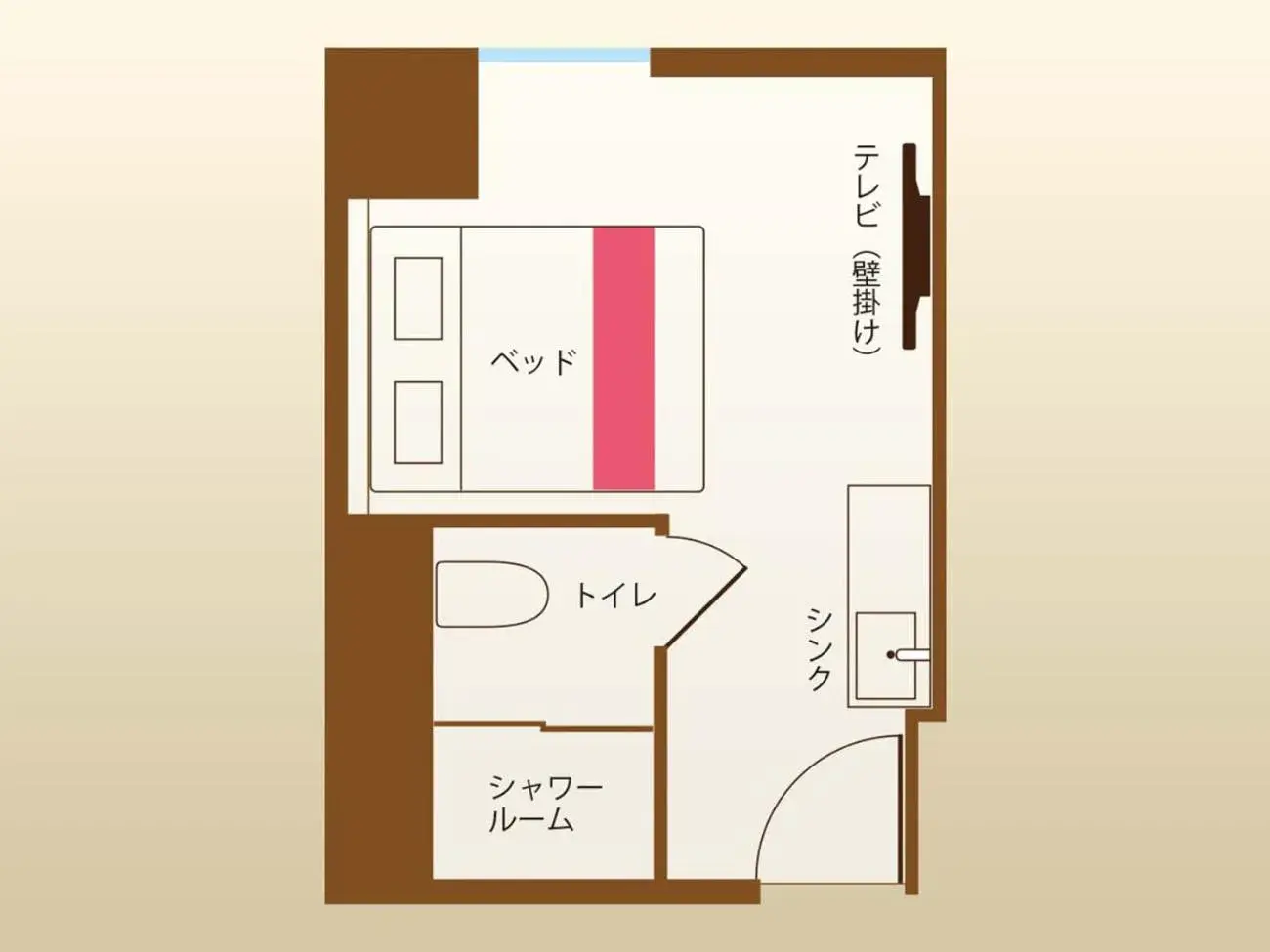 Floor Plan in Hotel Okinawa With Sanrio Characters