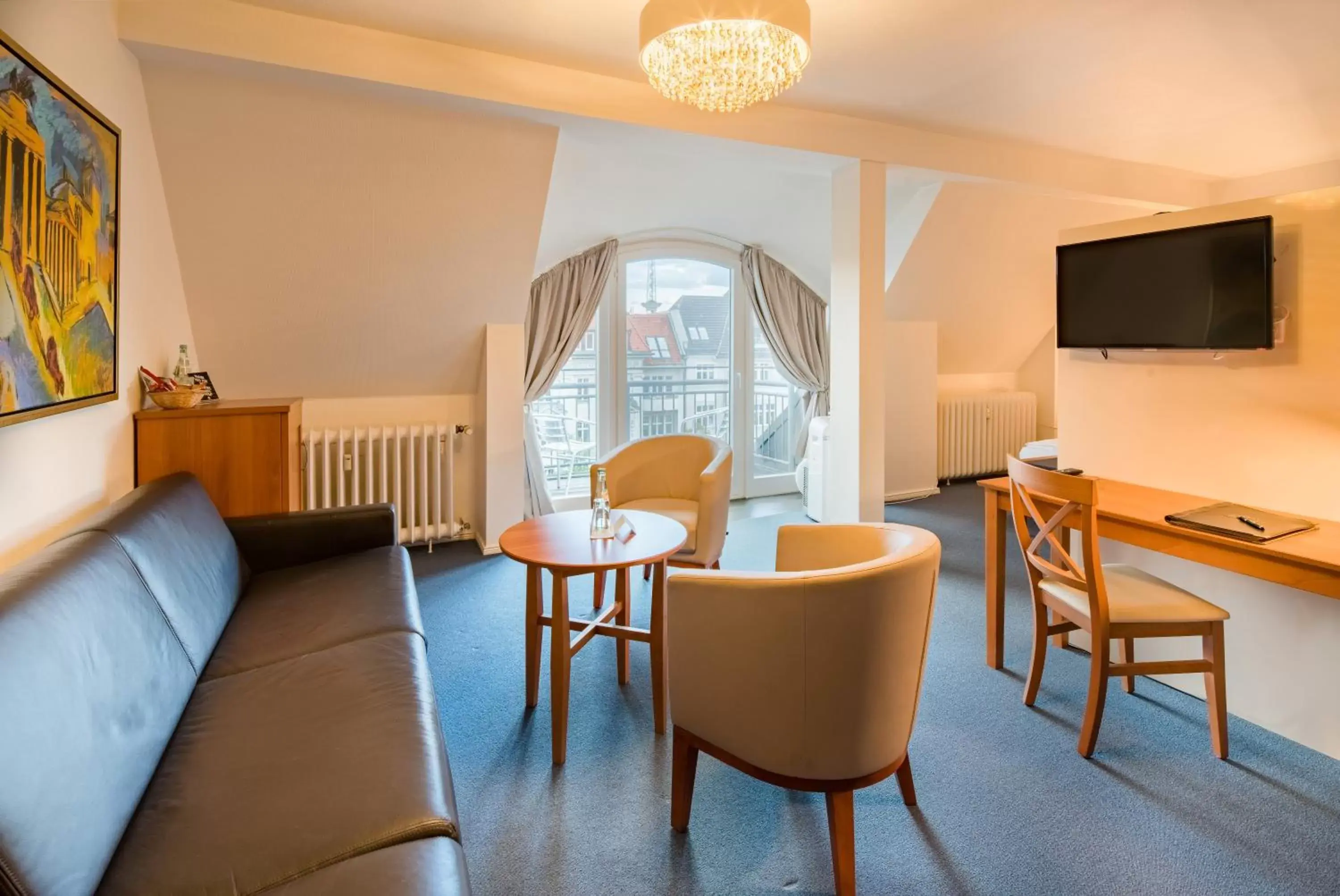 Balcony/Terrace, Seating Area in Hotel Brandies an der Messe