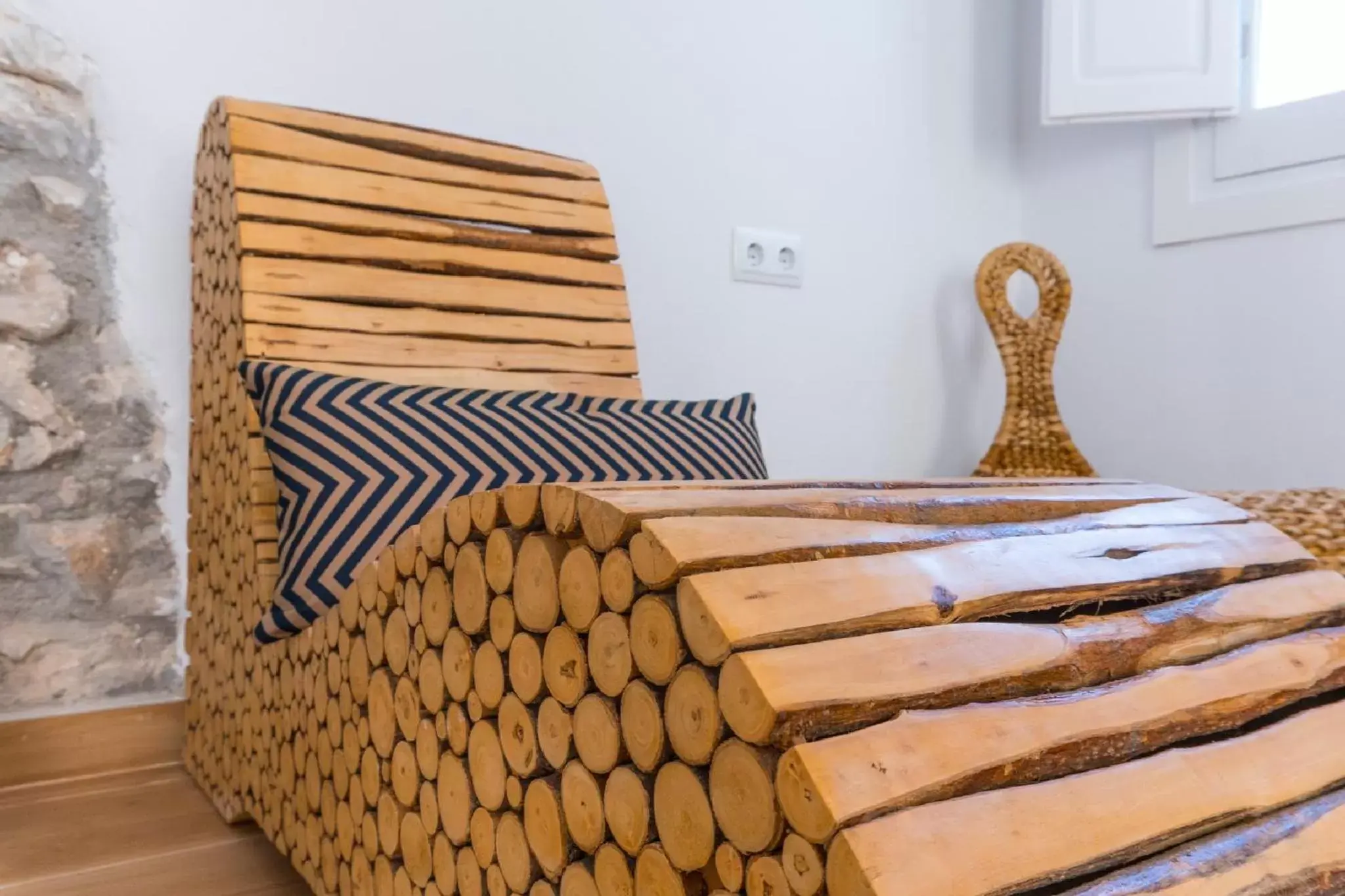 Decorative detail, Bed in Blancos Rooms Hotel