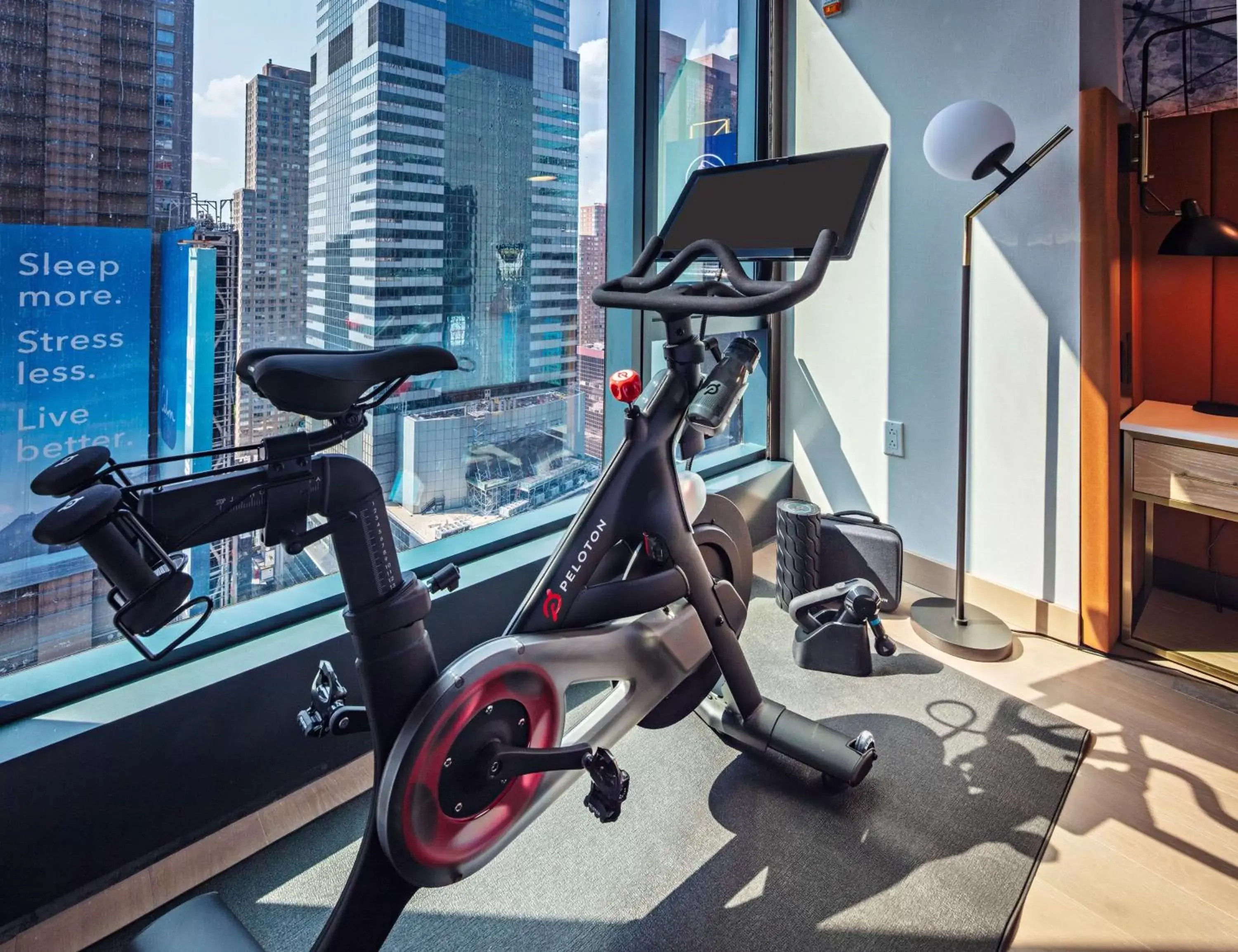 Bedroom, Fitness Center/Facilities in Tempo By Hilton New York Times Square