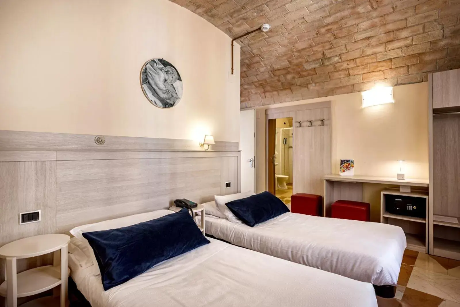 Bed in Hotel Posta Panoramic Assisi