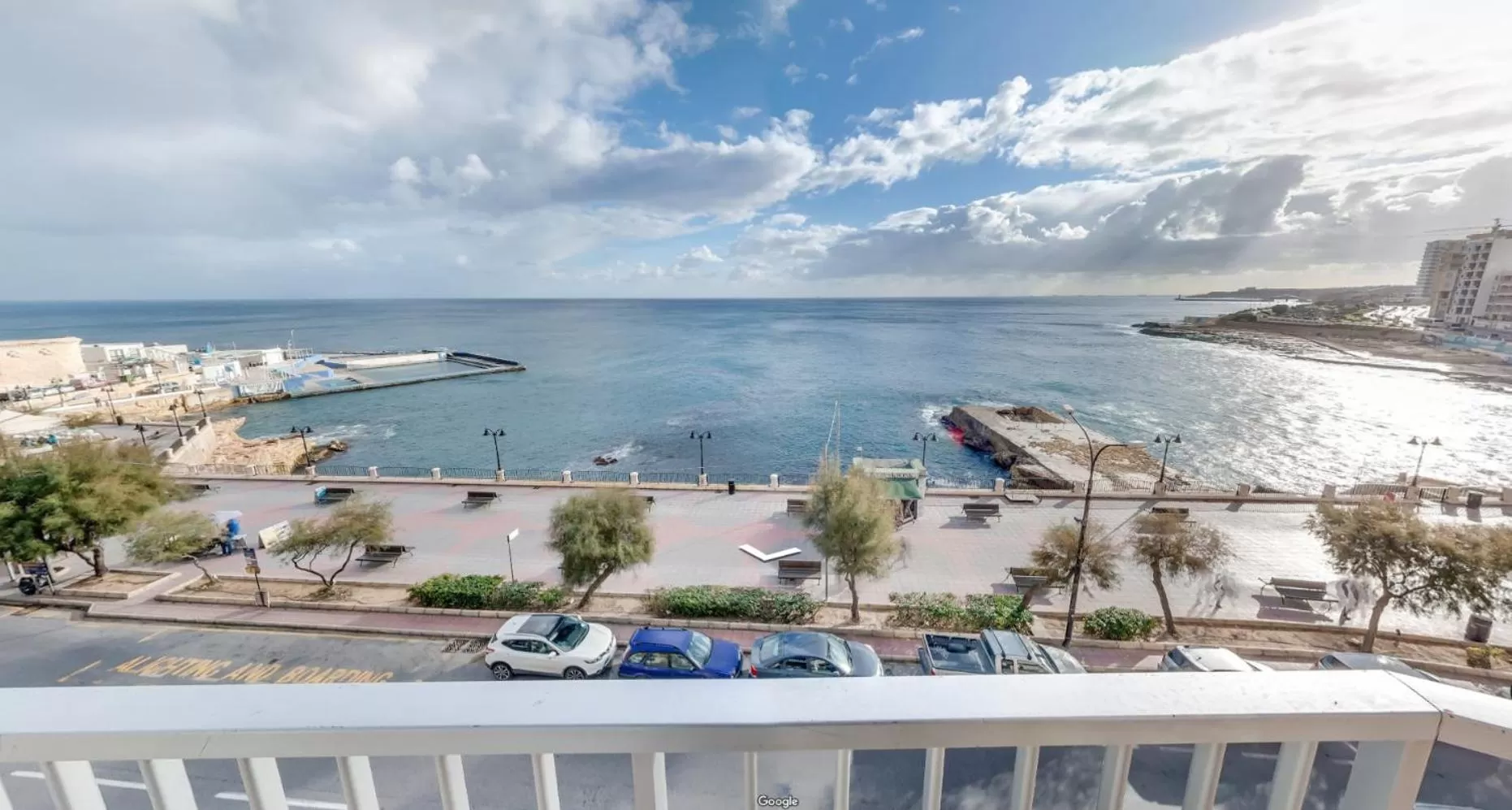 Sea view in Sliema Chalet Hotel