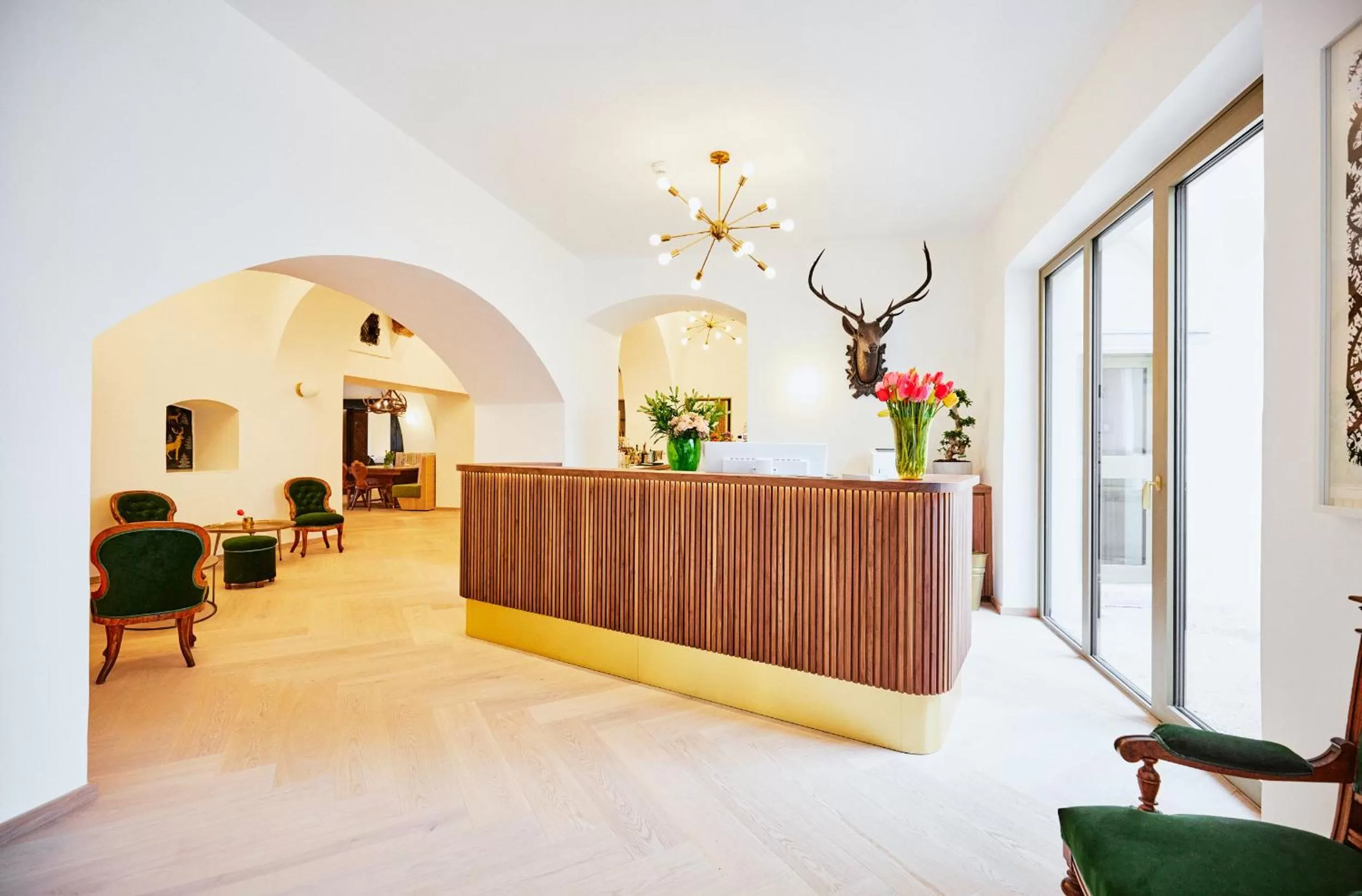 Lobby or reception in Boutiquehotel Zum Goldenen Hirschen