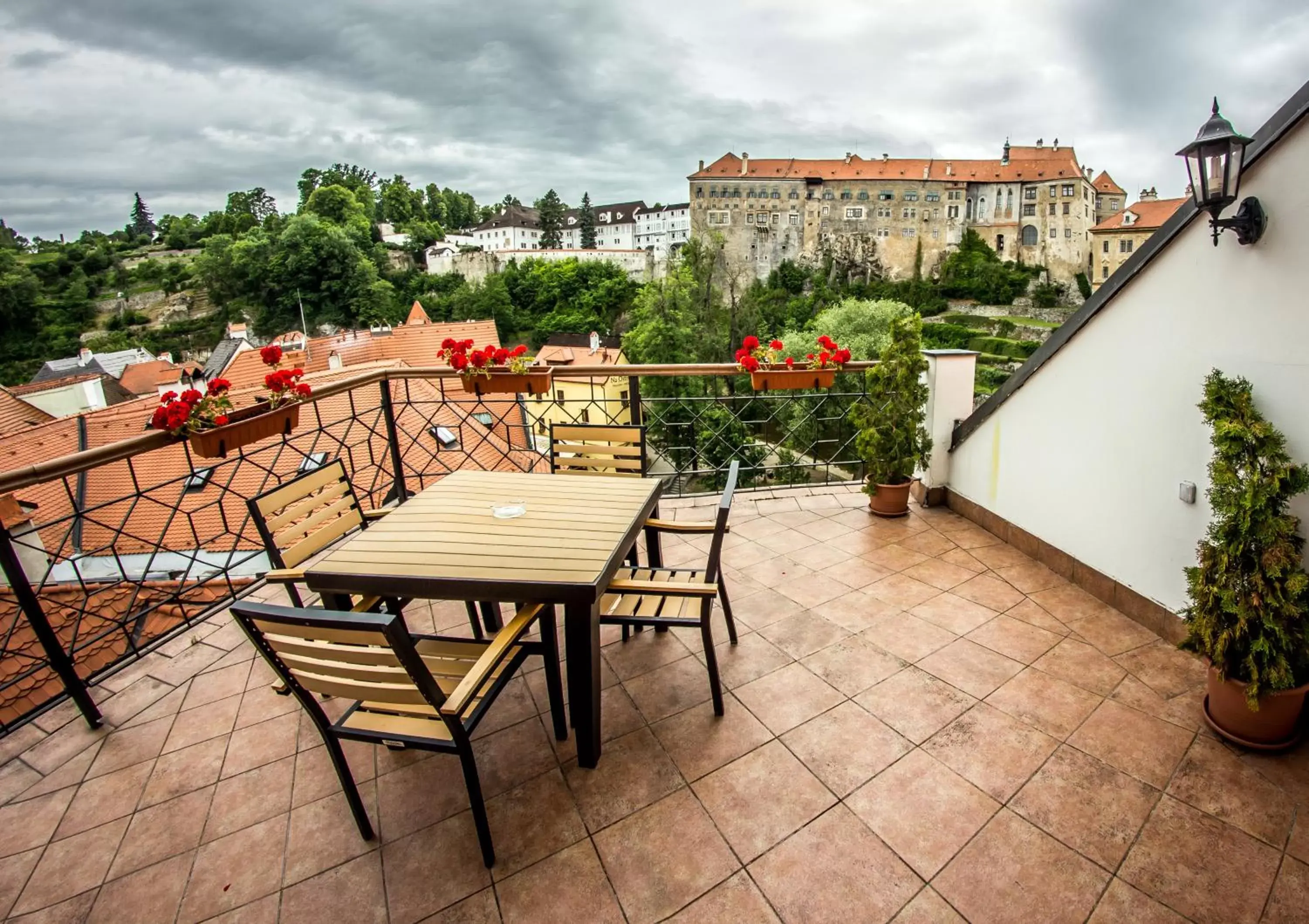 Balcony/Terrace in Hotel Dvorak Cesky Krumlov