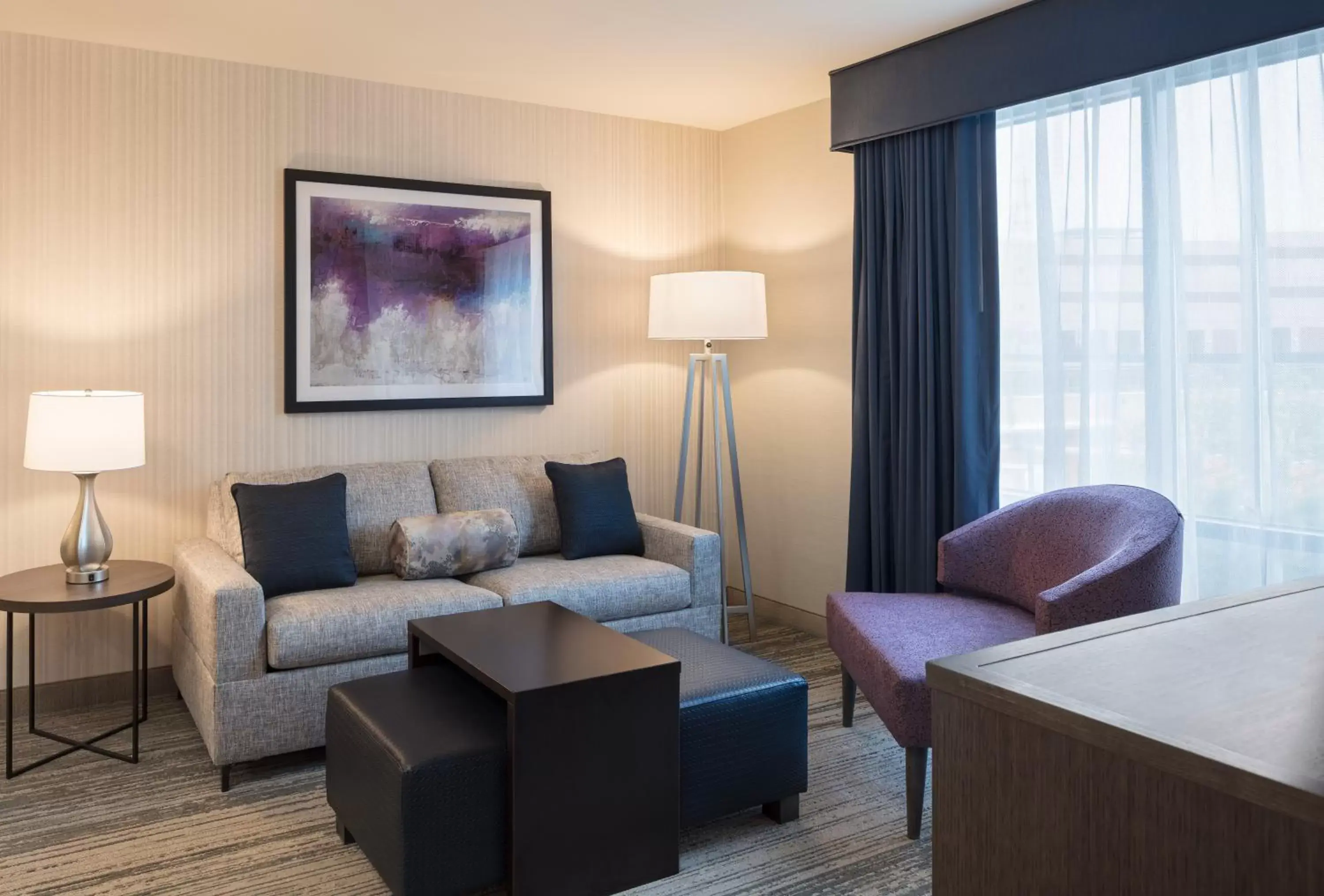 Living room, Seating Area in Homewood Suites by Hilton Needham Boston