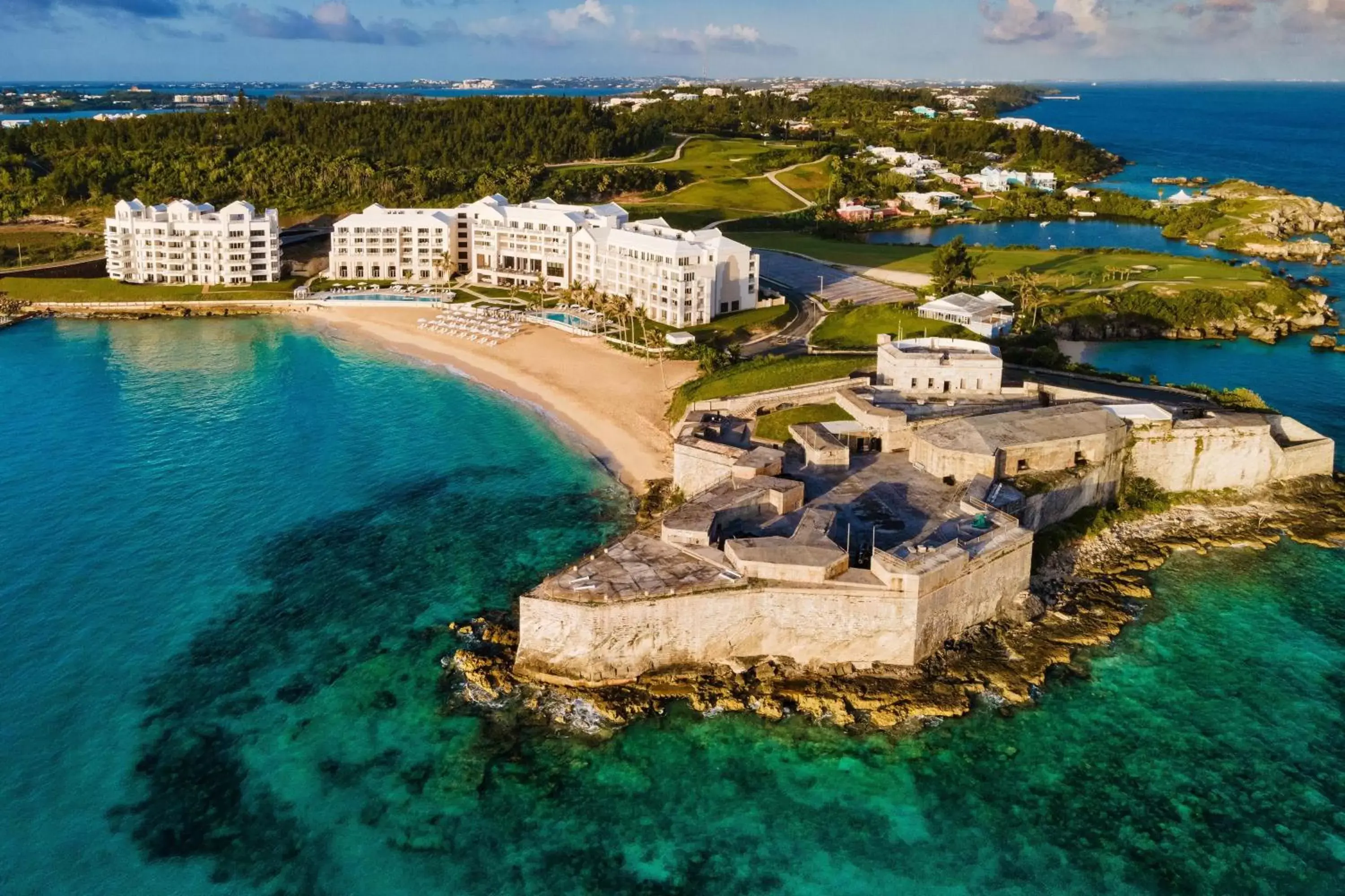 Property building, Bird's-eye View in The St Regis Bermuda Resort