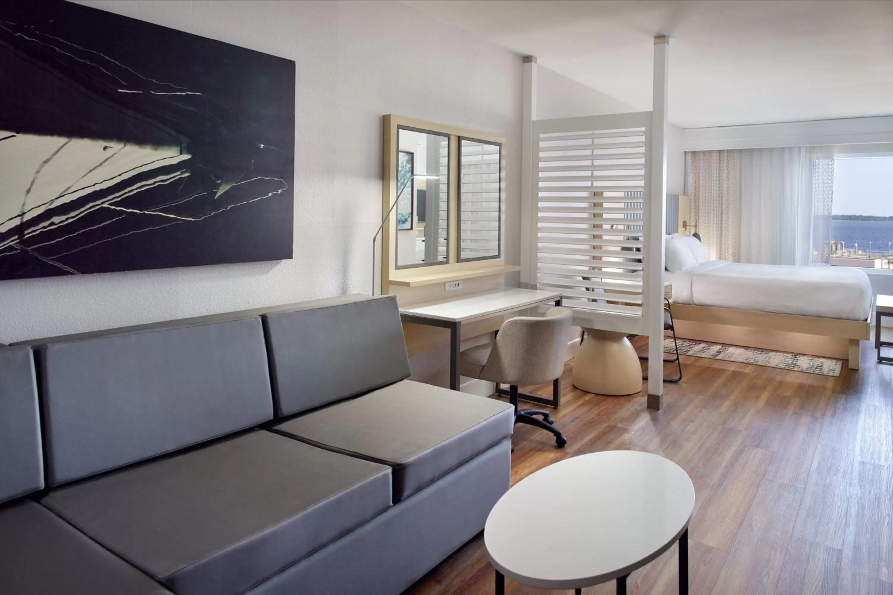 Photo of the whole room, Bed in SpringHill Suites by Marriott Pensacola Beach