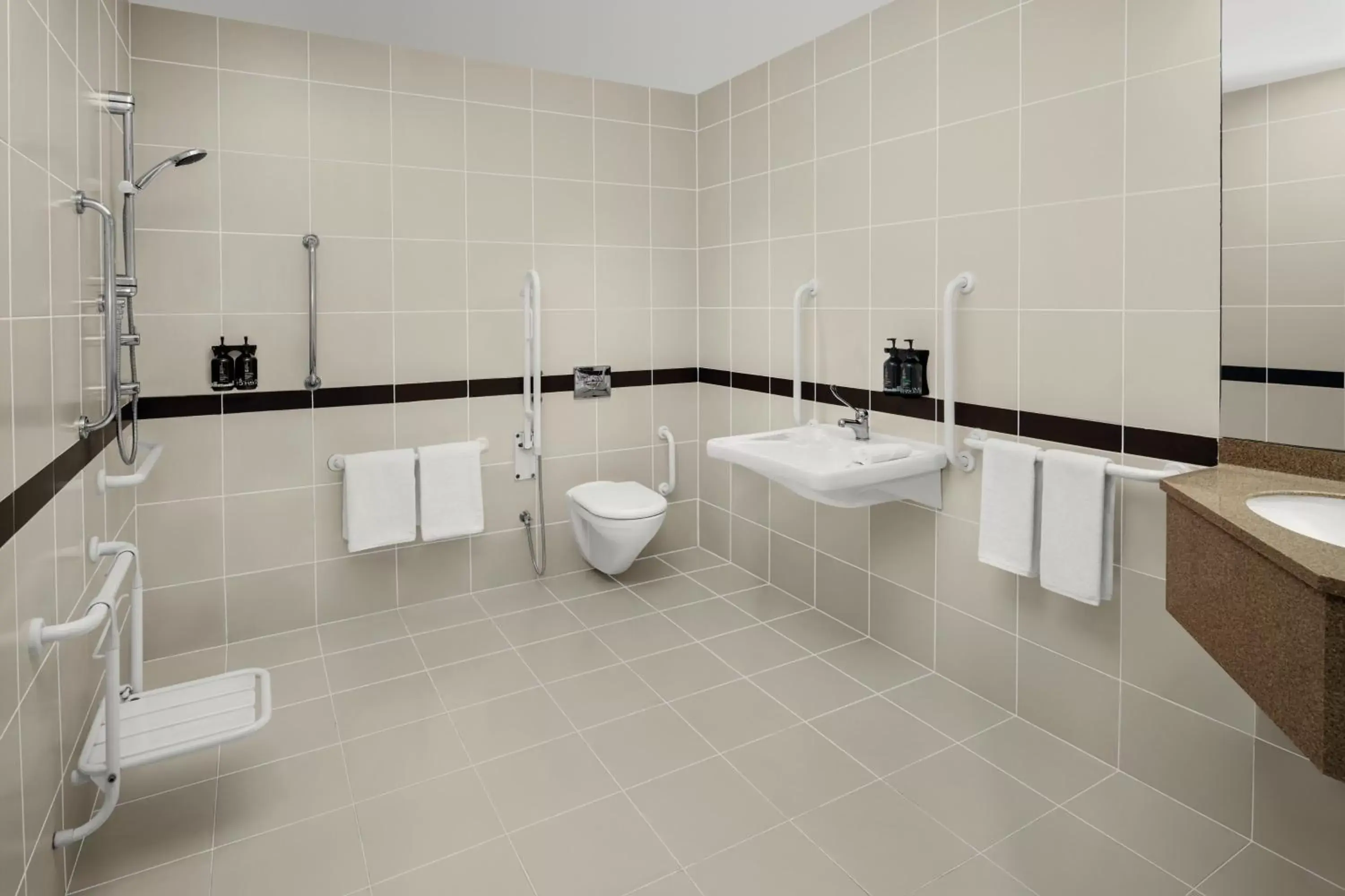 Bathroom in Holiday Inn Express Dubai Internet City by IHG Bathroom in Holiday Inn Express Dubai Internet City by IHG