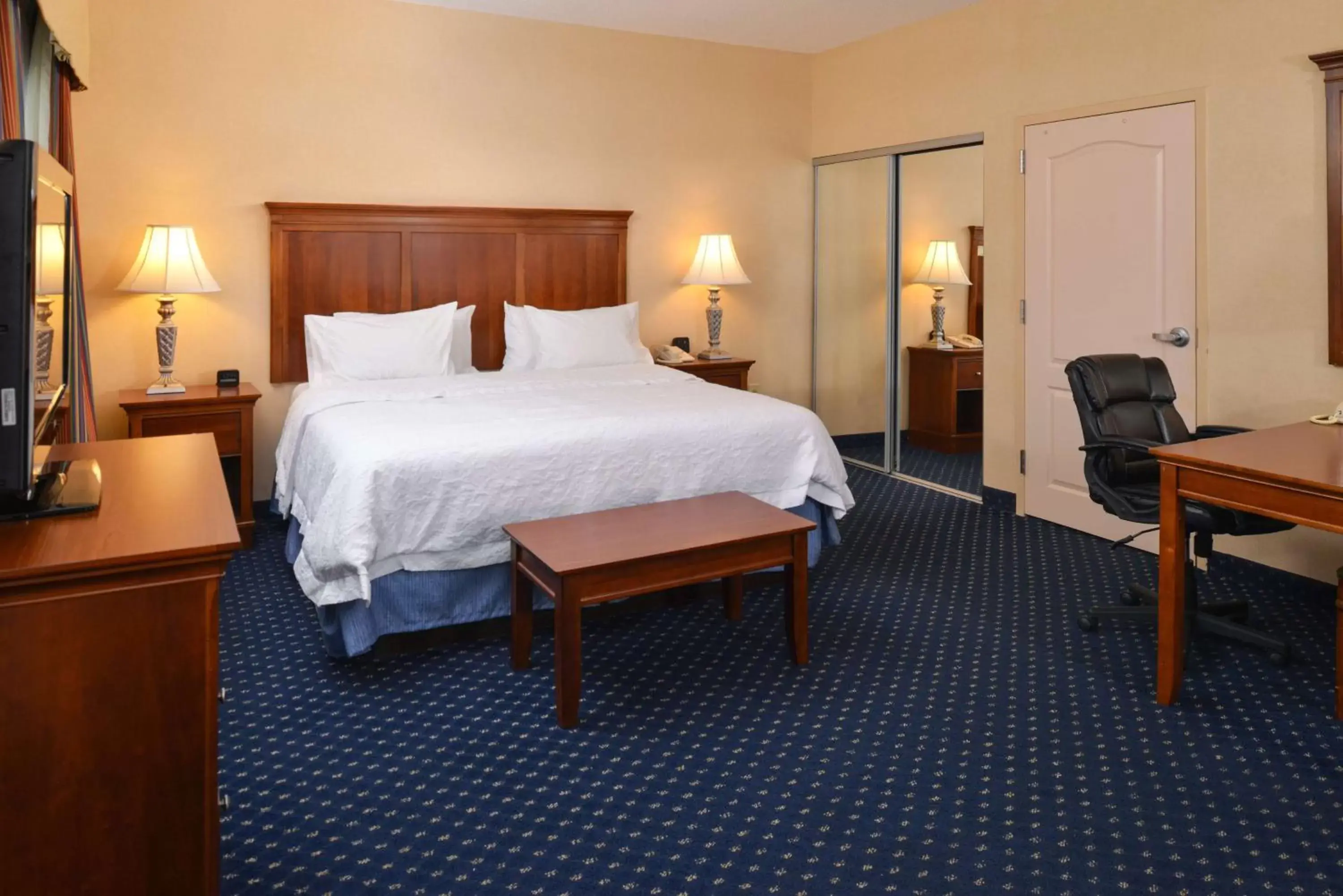 Bedroom, Bed in Hampton Inn and Suites Fredericksburg South