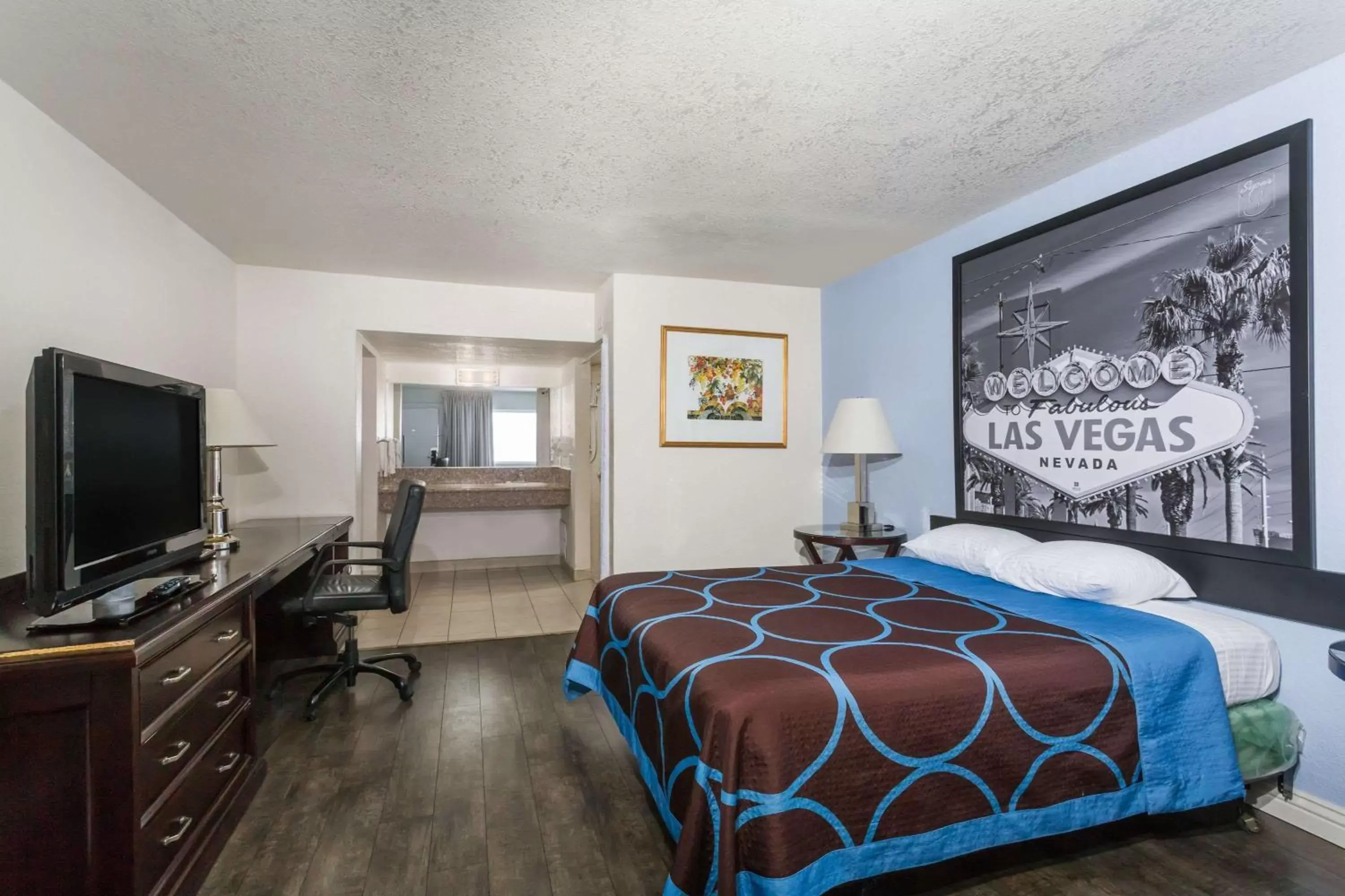 Photo of the whole room in Super 8 by Wyndham Las Vegas North Strip/Fremont St. Area