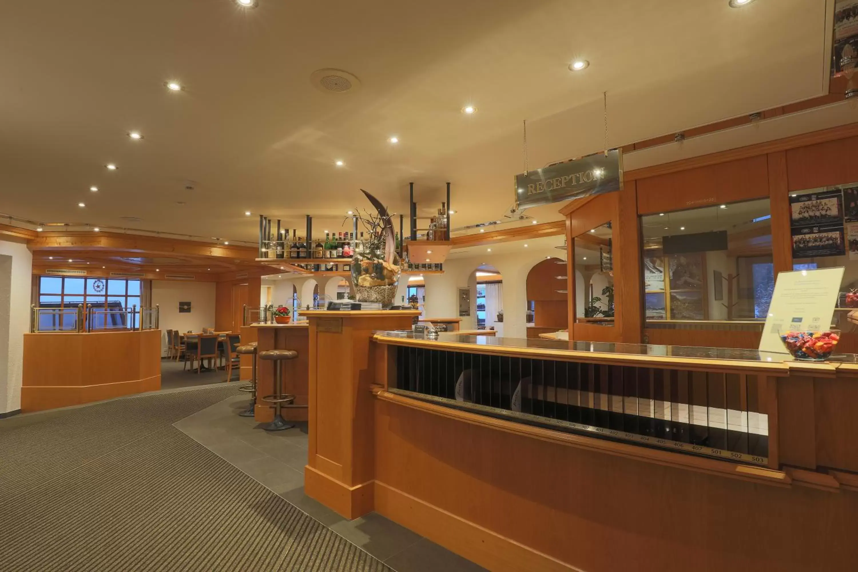 Lobby or reception in Hotel Alpin Superior