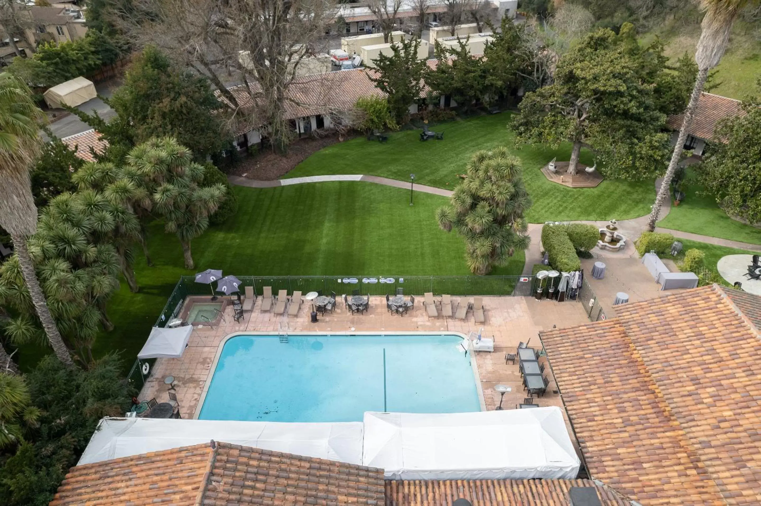 Bird's eye view, Pool View in Inn Marin and Suites, Ascend Hotel Collection