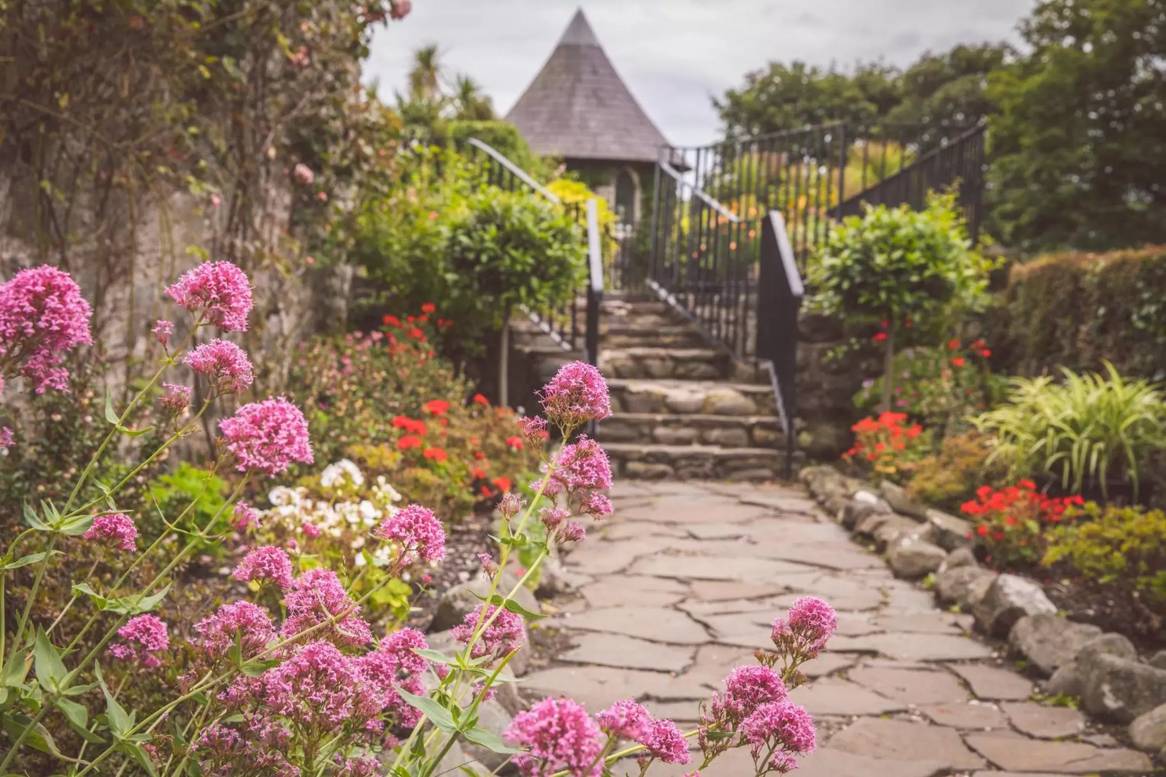 Garden in Ballygally Castle