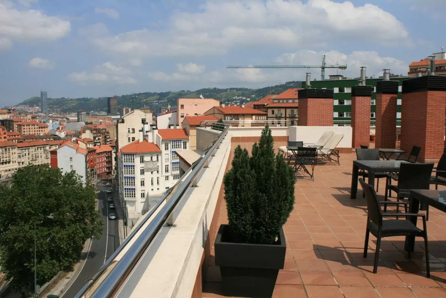 Balcony/Terrace in Bilbao Apartamentos Atxuri