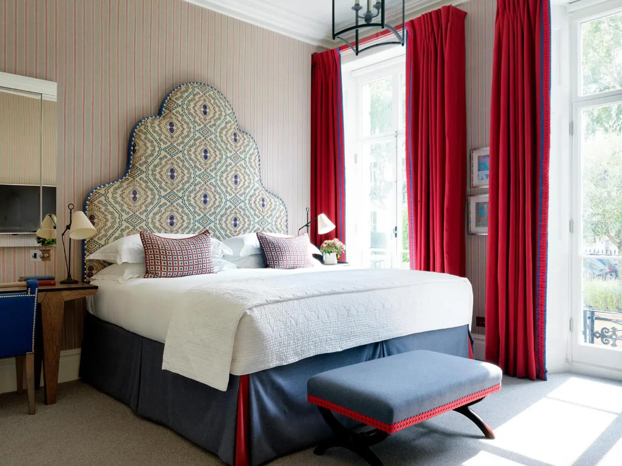 Bedroom, Bed in Number Sixteen, Firmdale Hotels