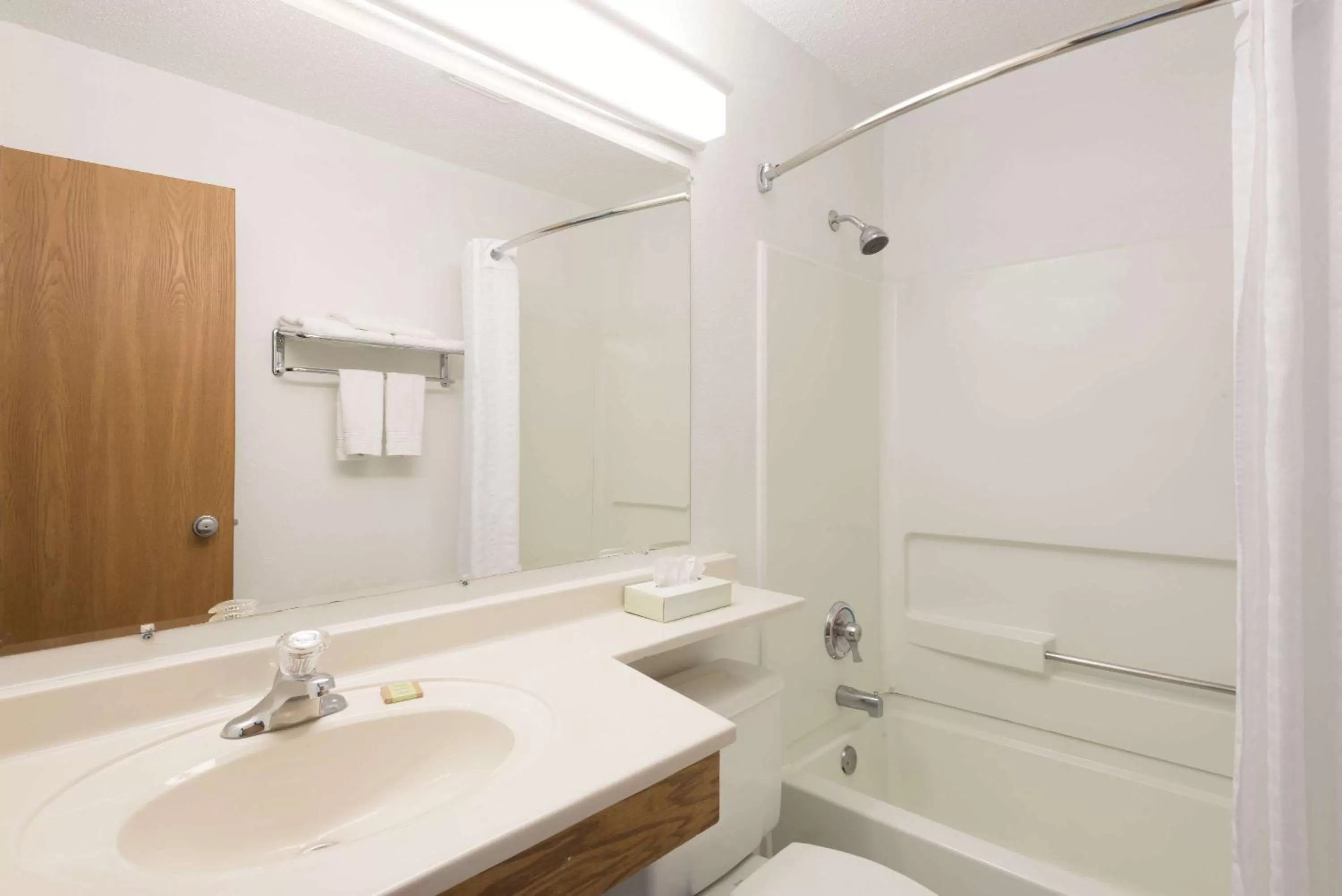 Bathroom in Super 8 by Wyndham New Stanton
