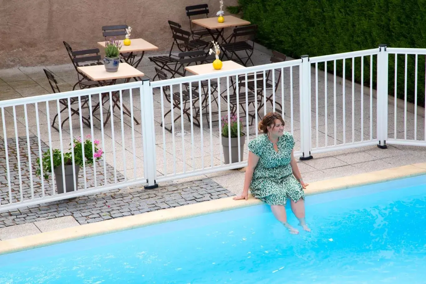 Pool view, Swimming Pool in Hôtel L'Ours De Mutzig
