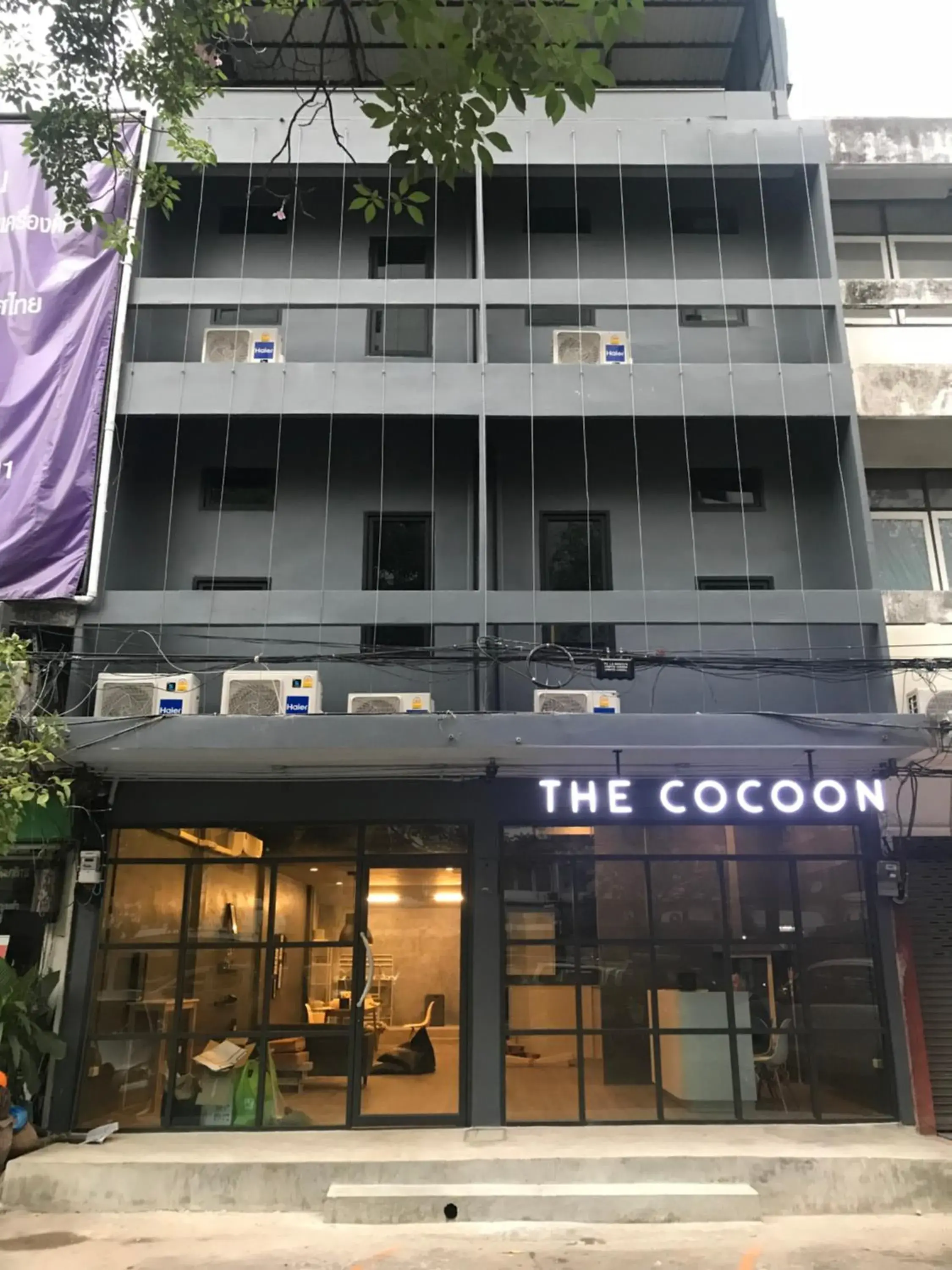 Facade/entrance, Property Building in The Cocoon Hostel