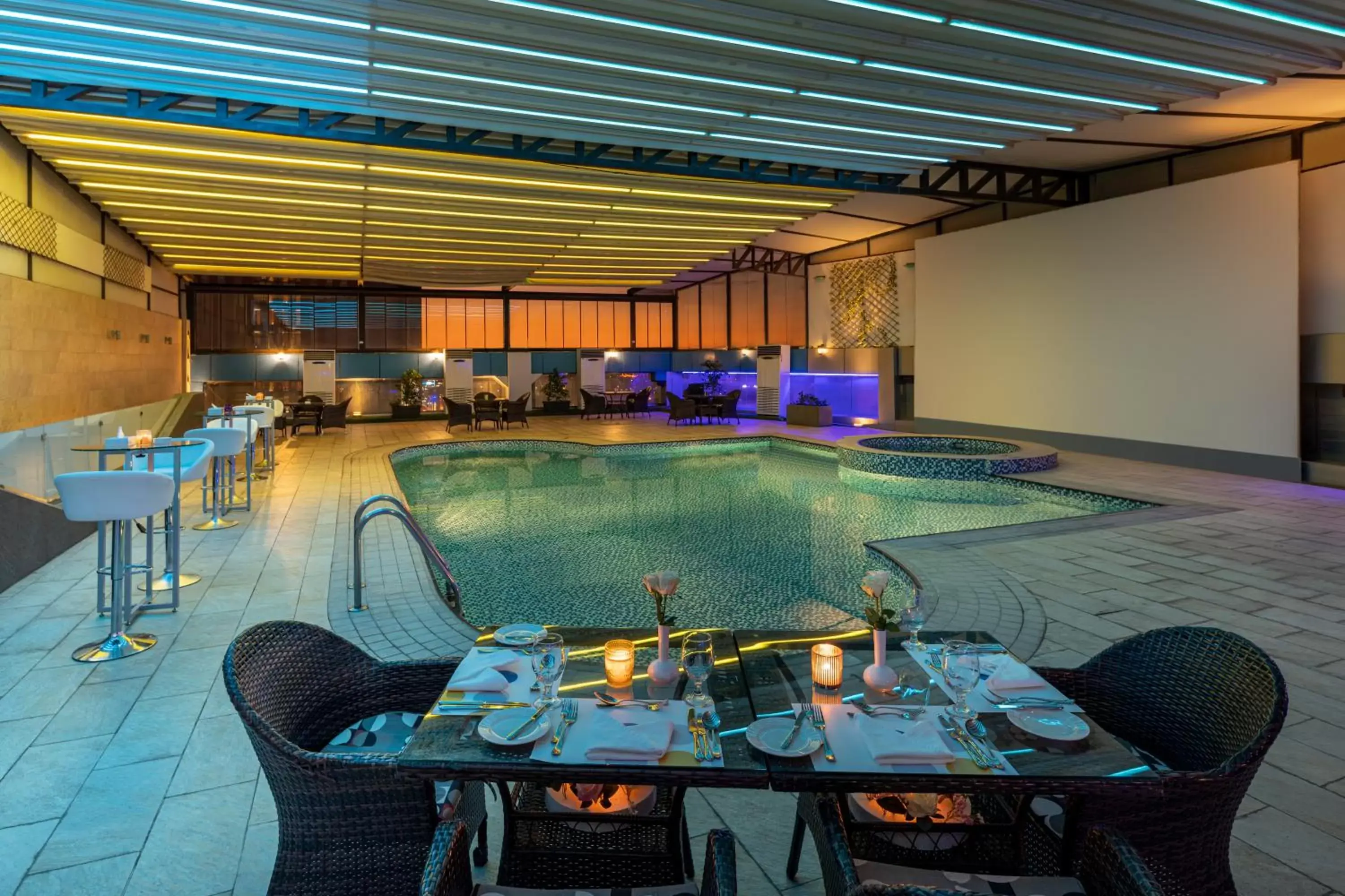 Swimming pool in Novotel Jeddah Tahlia Swimming pool in Novotel Jeddah Tahlia