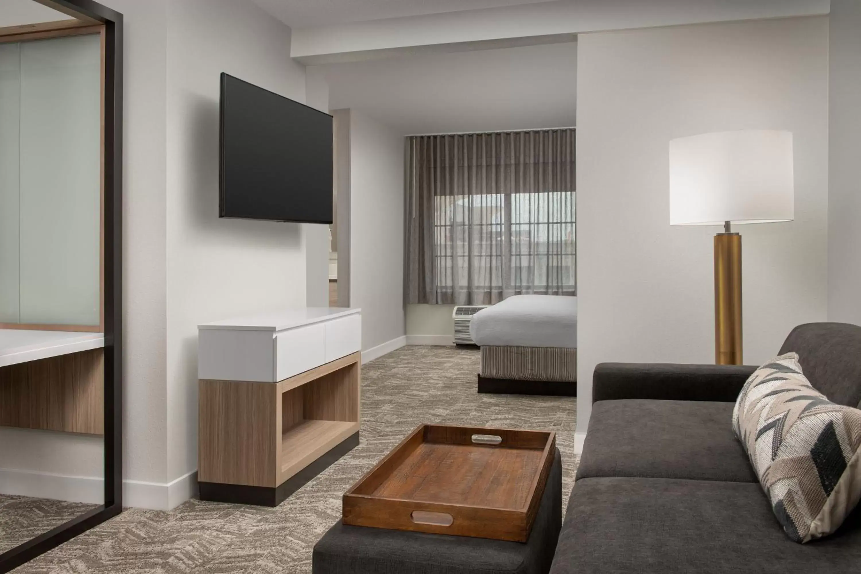 Photo of the whole room, TV/Entertainment Center in SpringHill Suites by Marriott Atlanta Buford/Mall of Georgia