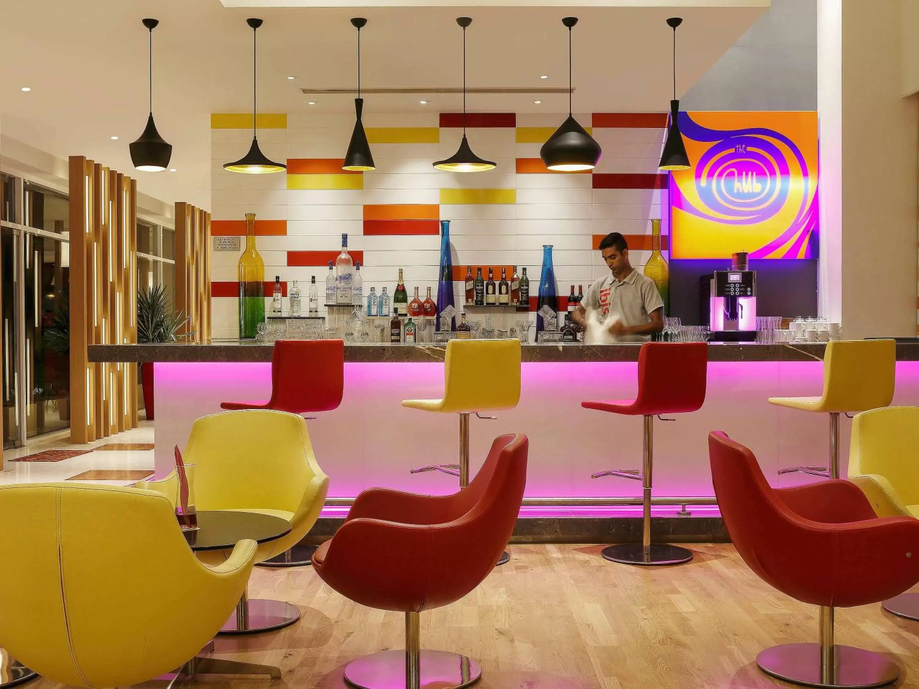 Lounge or bar, Lounge/Bar in ibis Hyderabad Hitec City - An Accor Brand