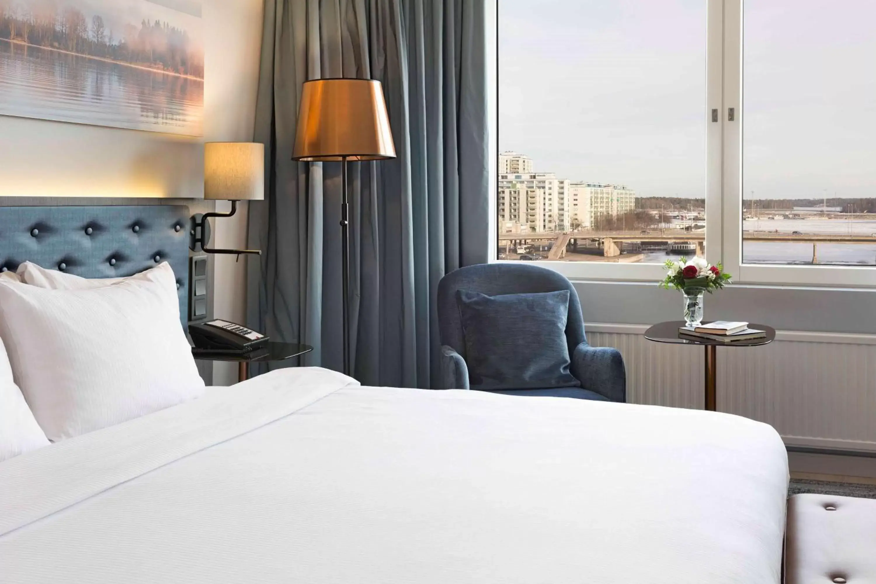 Bed in Hilton Helsinki Strand