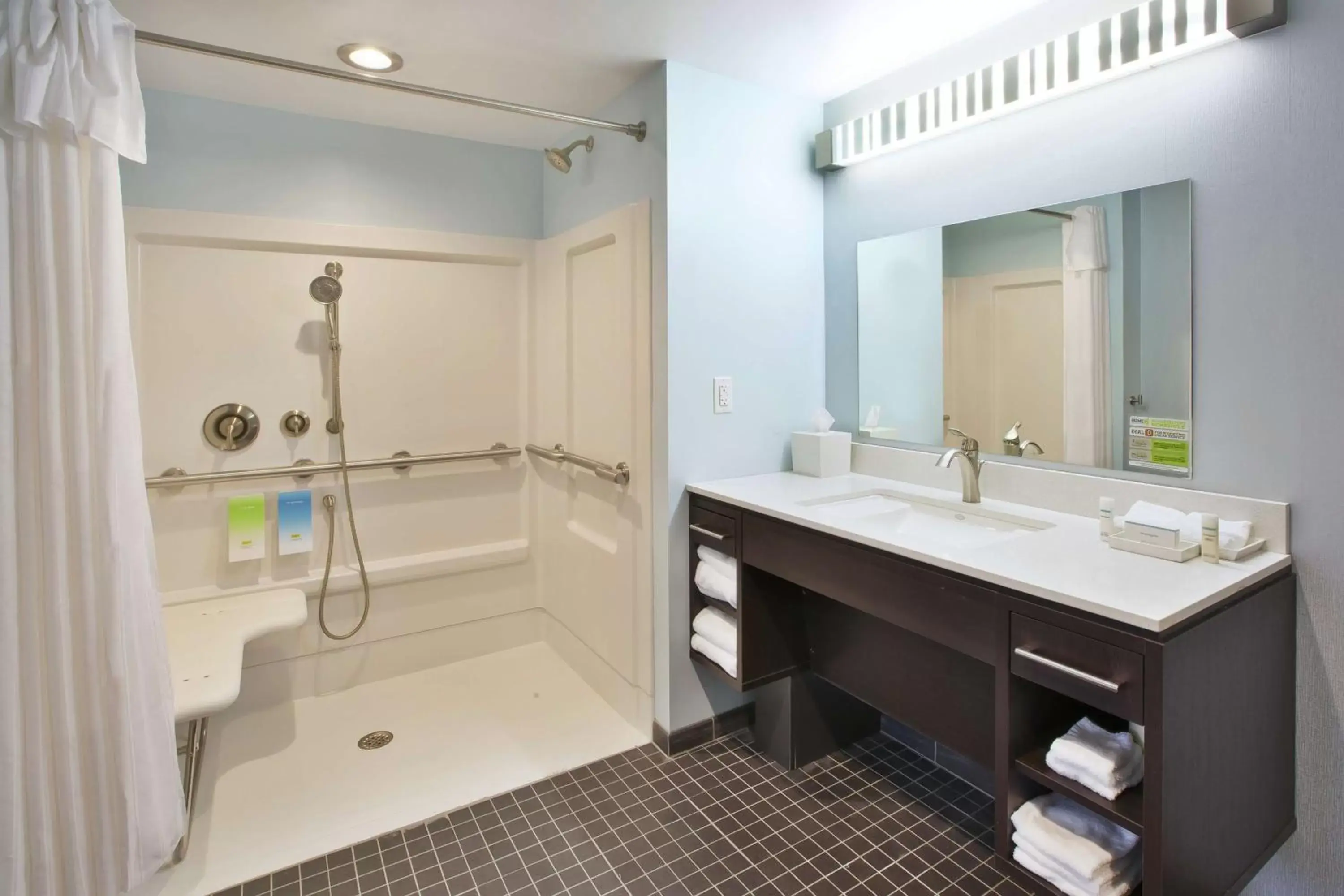 Bathroom in Home2 Suites By Hilton Pittsburgh Area Beaver Valley